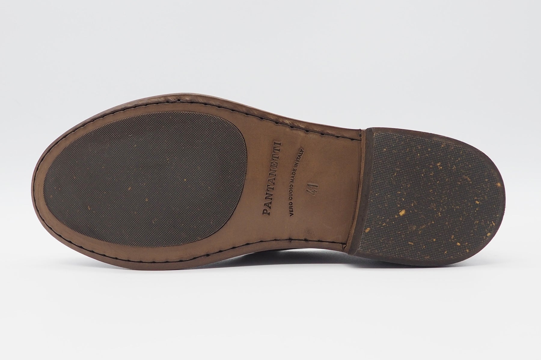 Legerer Herren Slipper aus Leder in Mittelbraun Herren Loafers & Slipper Pantanetti