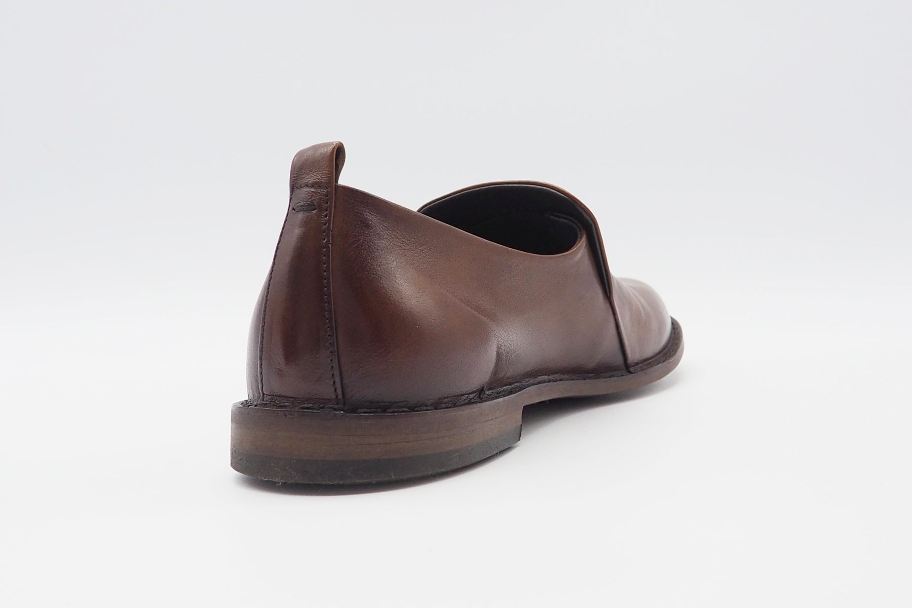 Legerer Herren Slipper aus Leder in Mittelbraun Herren Loafers & Slipper Pantanetti