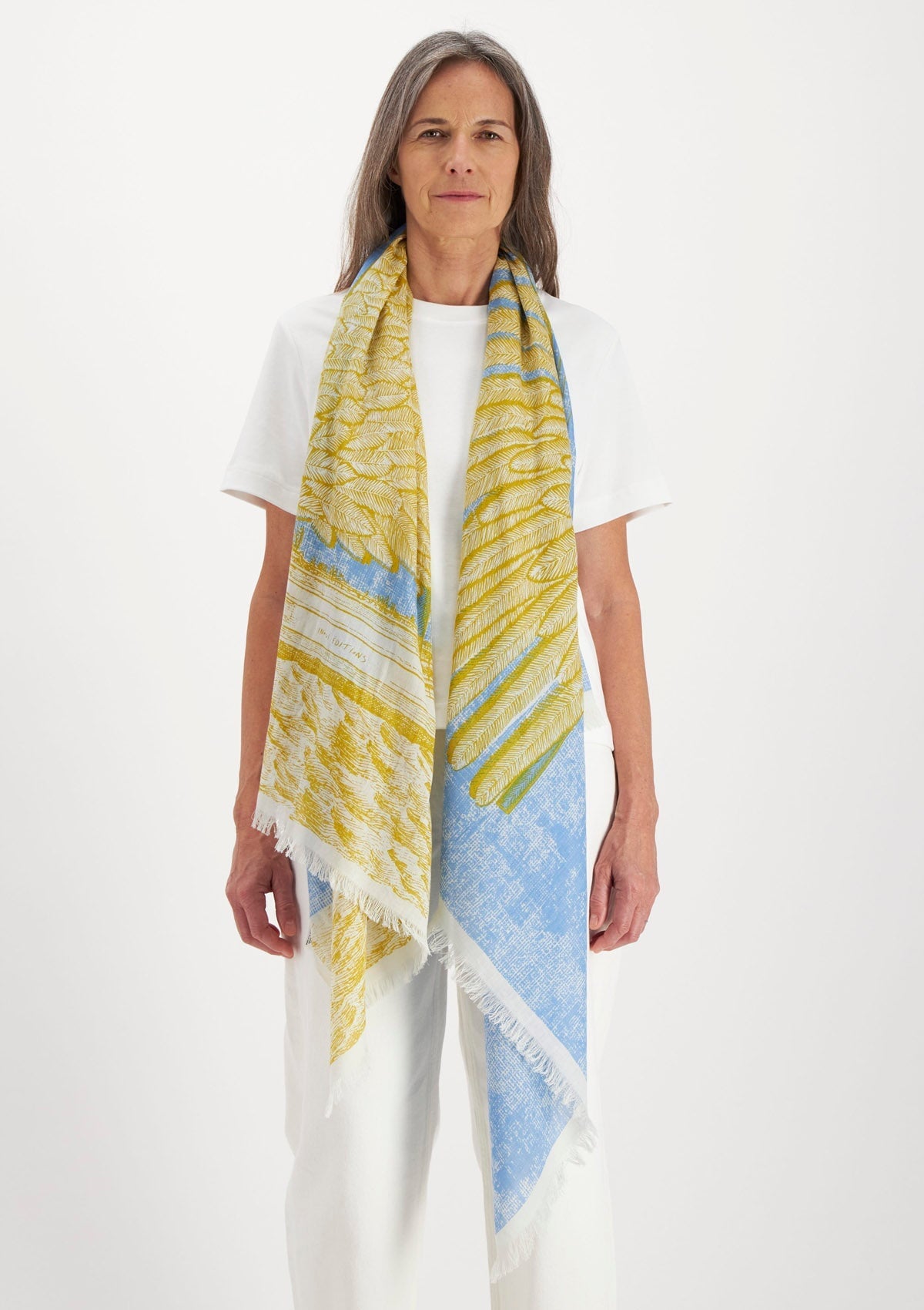Schal aus Baumwolle in Gelb - Philomene Accessoires Tücher & Schals Inoui E.