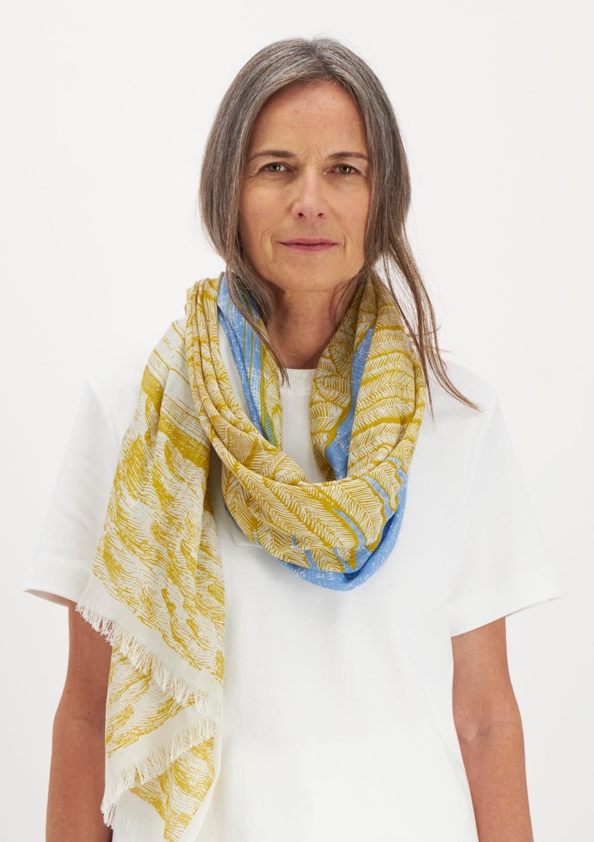 Schal aus Baumwolle in Gelb - Philomene Accessoires Tücher & Schals Inoui E.