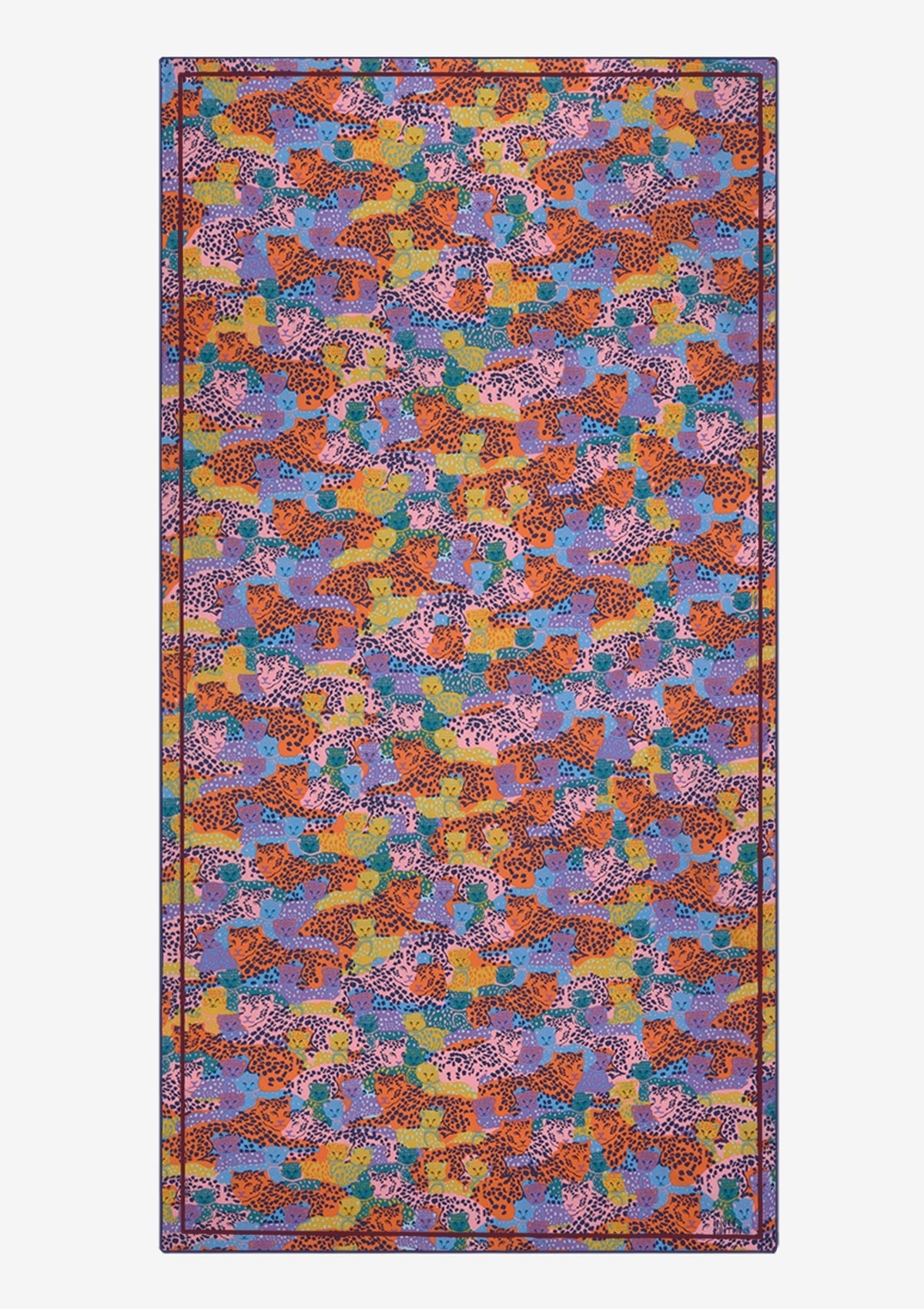Schal aus Baumwolle & Seide in Multicolor - Tetris Accessoires Tücher & Schals Inoui E.