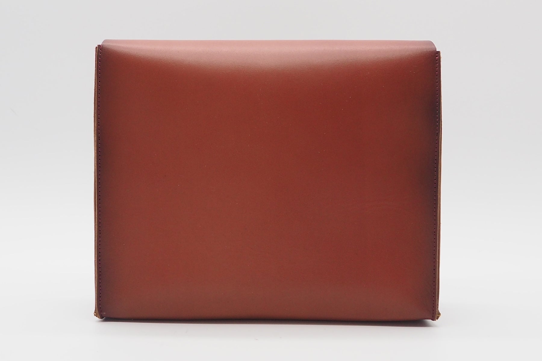 Schuhpflegeset in Clutchbag aus Leder in Rost Tasche Clutches Pantanetti