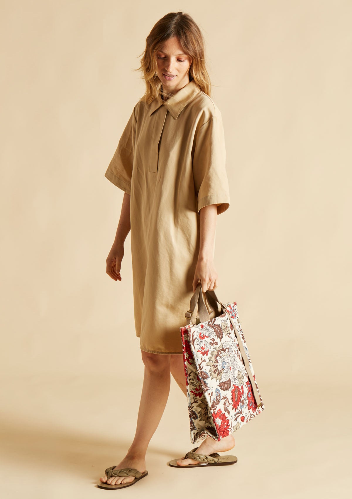 Schultertasche aus Baumwolle in Rot Taschen Crossbody & Schultertaschen Inoui E.