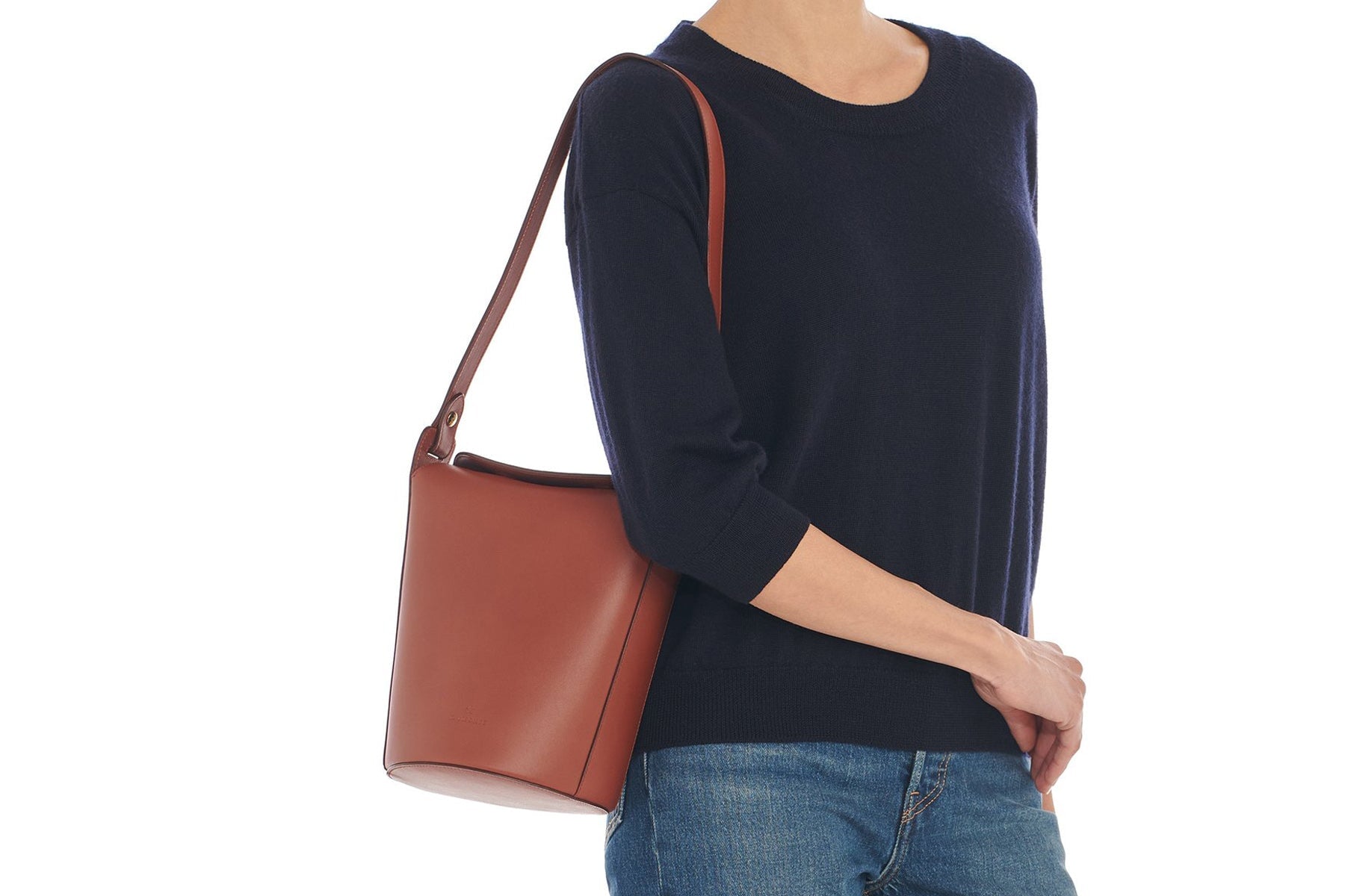 Schultertasche aus Leder in Braun - BBU027 Taschen Crossbody & Schultertaschen Il Bisonte