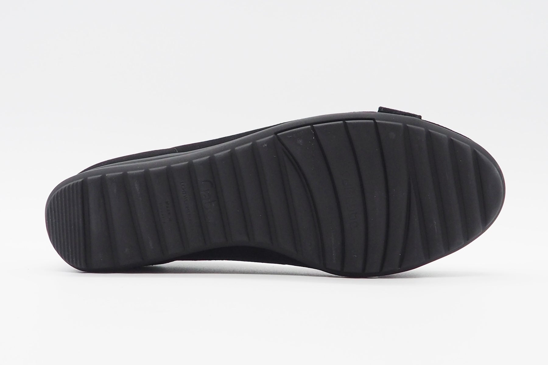 Sportliche Damen Ballerina aus Nubukleder in Schwarz - Absatz 2cm Damen Ballerinas Gabor