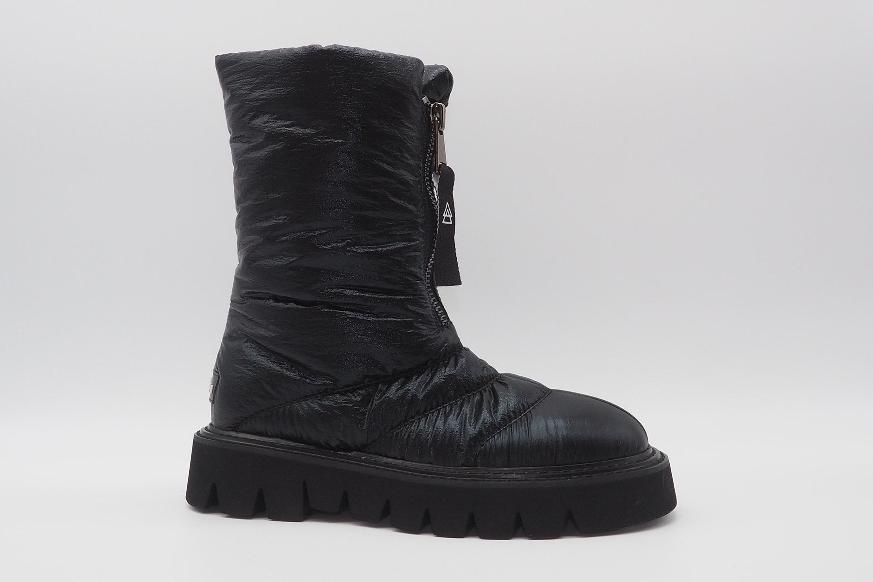 Winterliche Damen Pillow Ankle Boots aus Nylon in Schwarz Damen Boots Elena Iachi