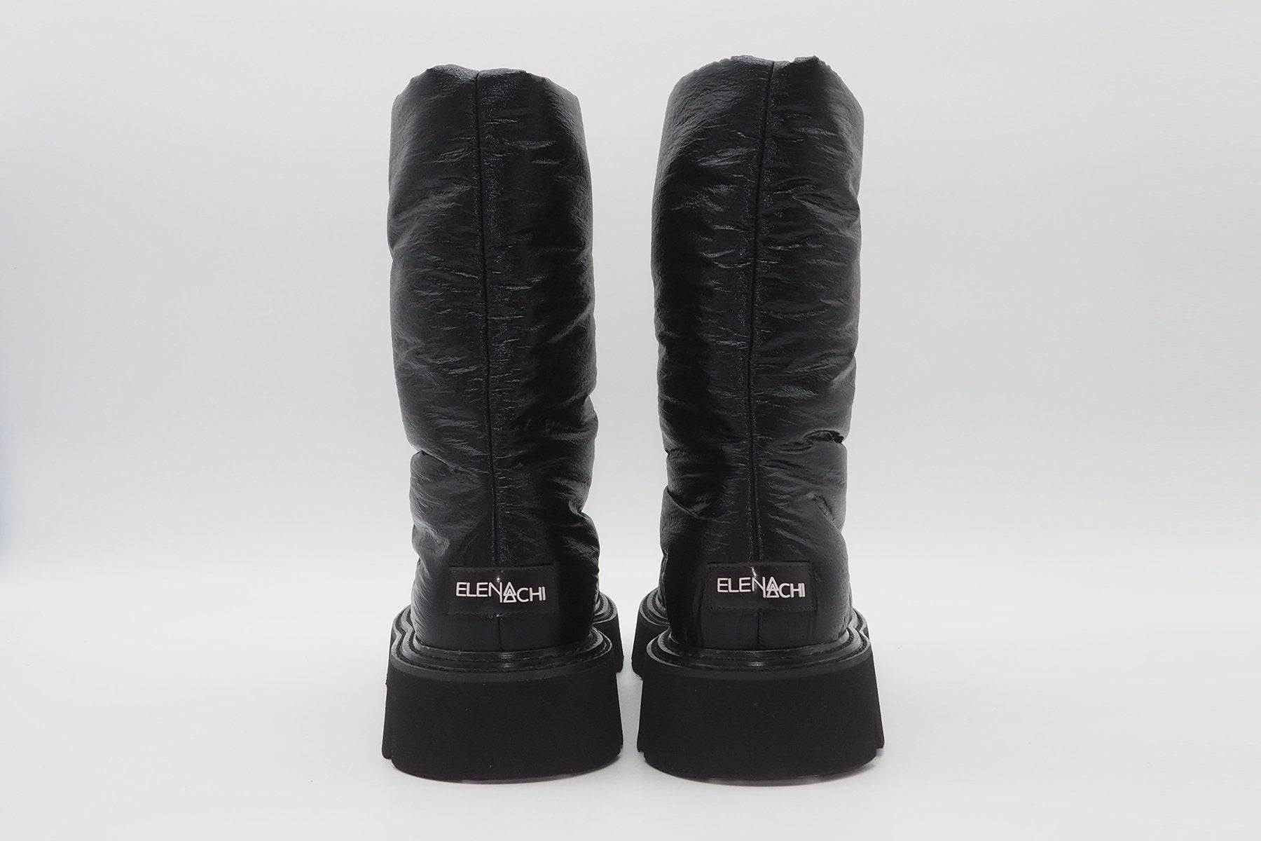 Winterliche Damen Pillow Ankle Boots aus Nylon in Schwarz Damen Boots Elena Iachi