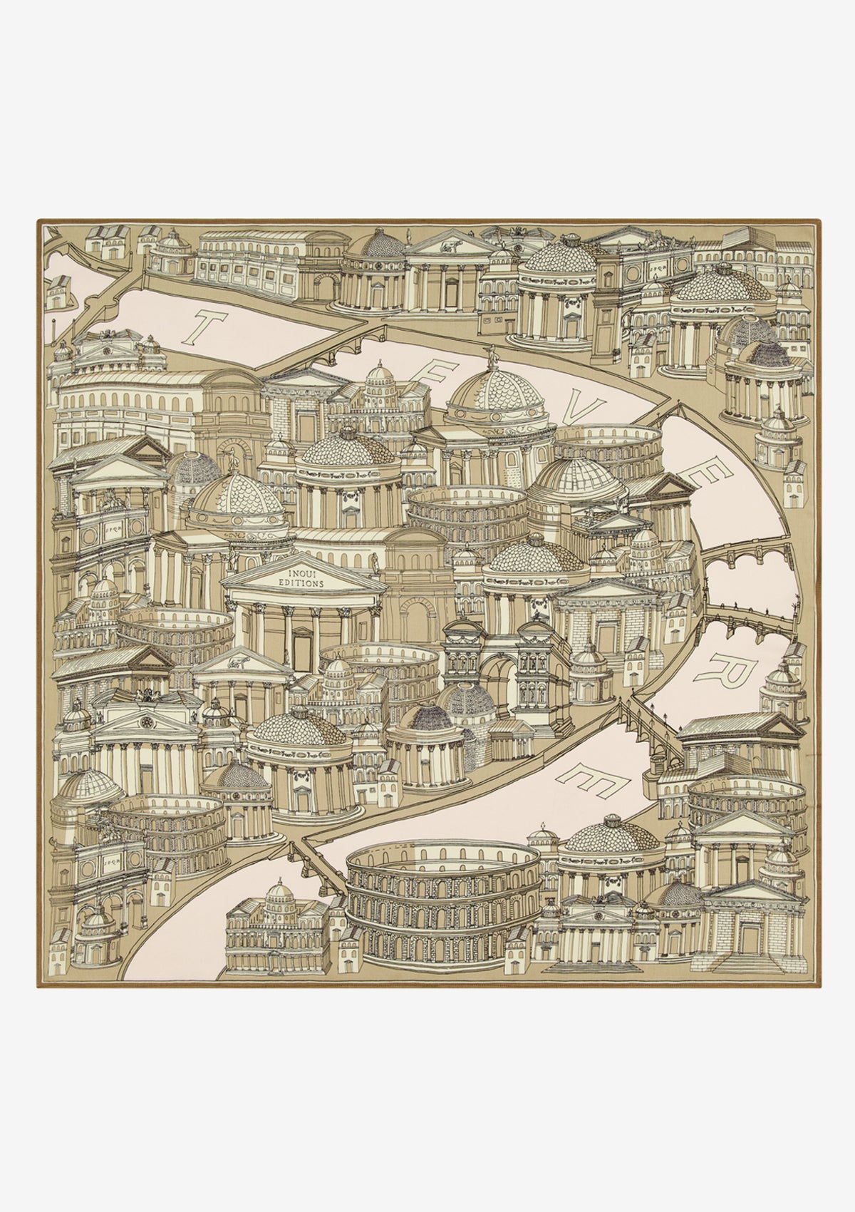 Karre aus Seide mit Modal in Beige - Roma