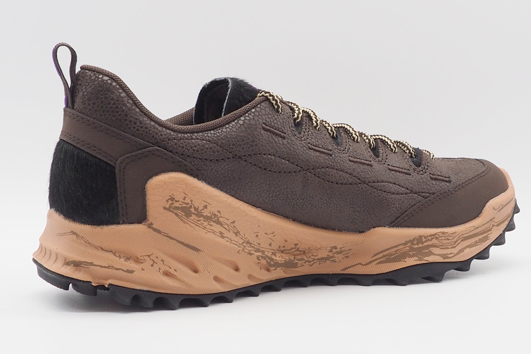 Herren Outdoor Sneaker aus Leder in Braun mit Profilsohle - Jasper Zionic