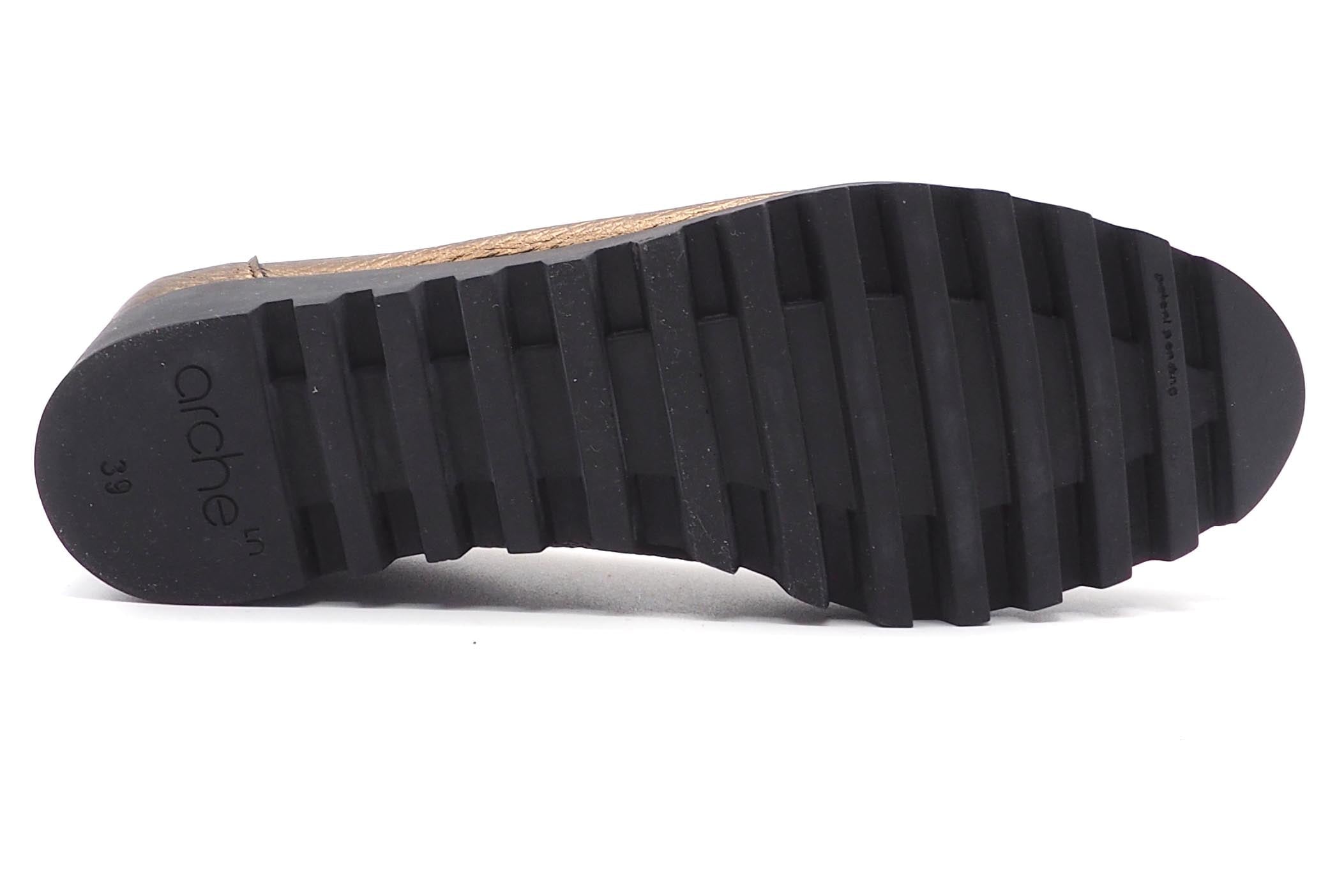 Damen Ballerina aus Hirschleder in Bronze - 3cm Keil - Lomiss Damen Ballerinas Arche 