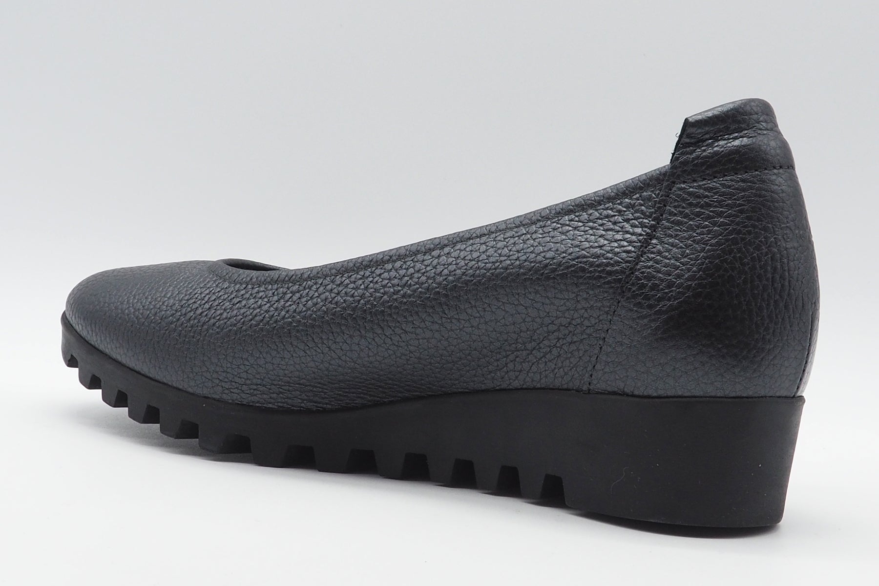 Damen Ballerinas aus Glattleder in Anthrazit - Lomiss Damen Ballerinas Arche 