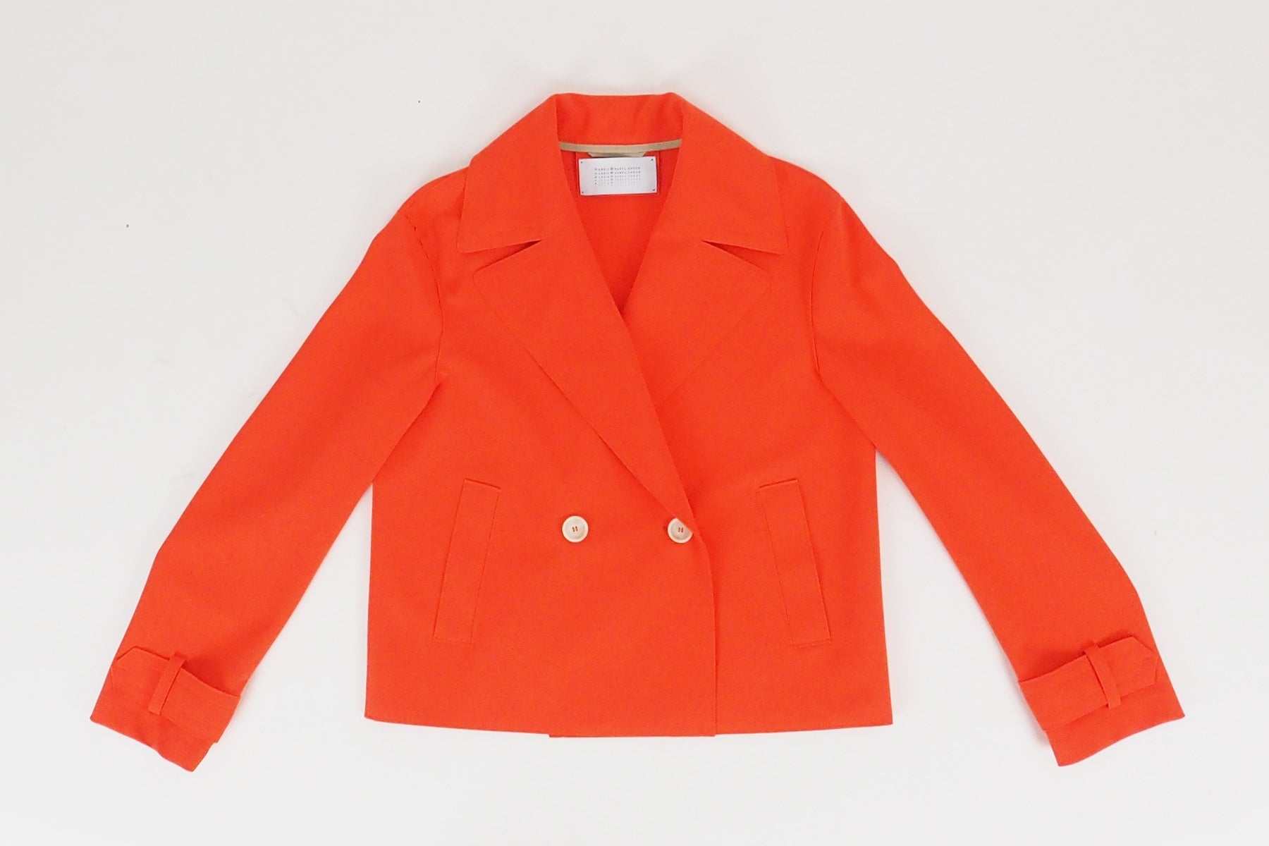 Damen Blazer aus Polyester & Elastan in Orange Damen Blazer Harris Wharf London 