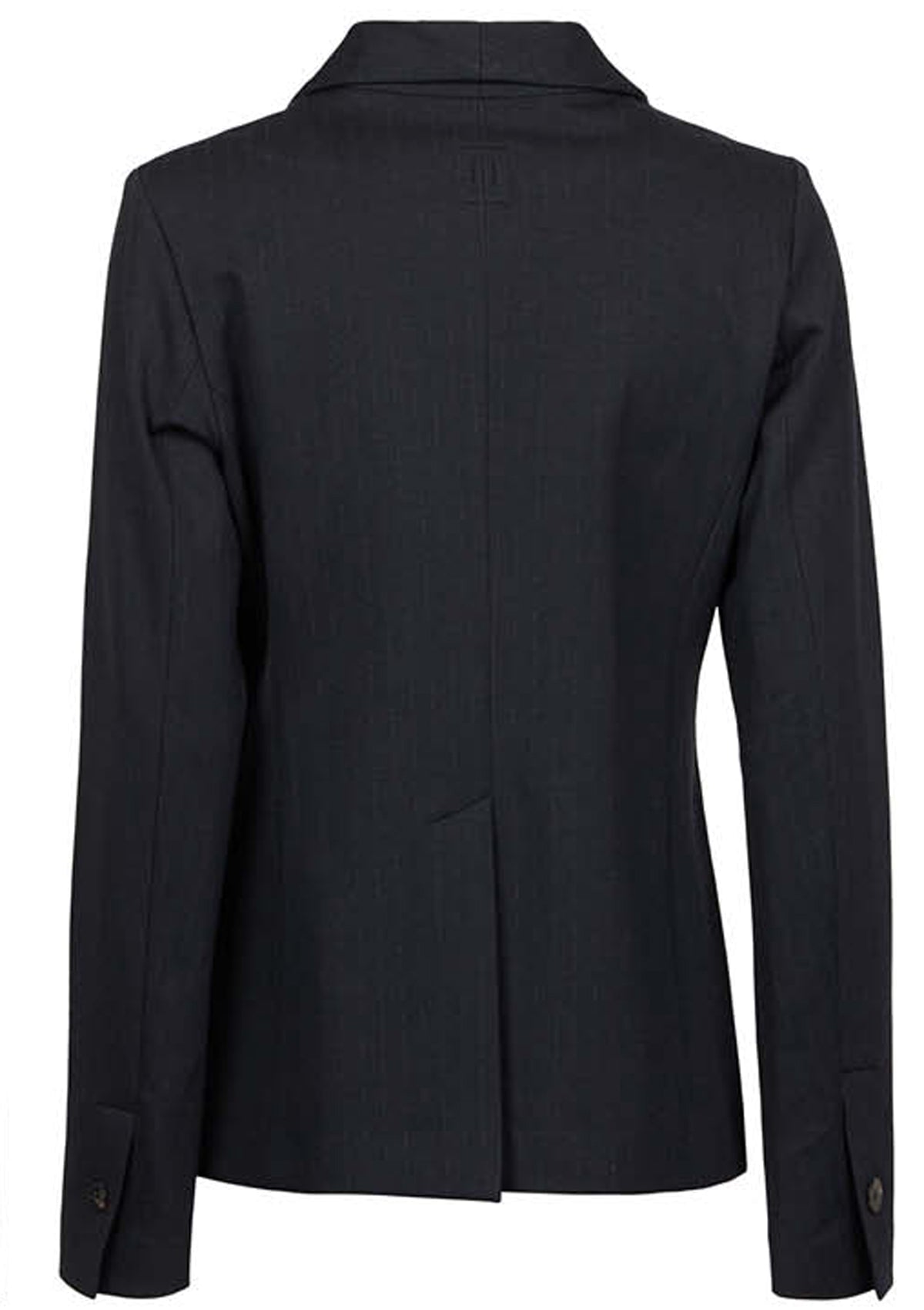 Damen Blazer mit Nadelstreifmuster aus Viskose in Schwarz Damen Ready to wear Fashion Hannes Roether 