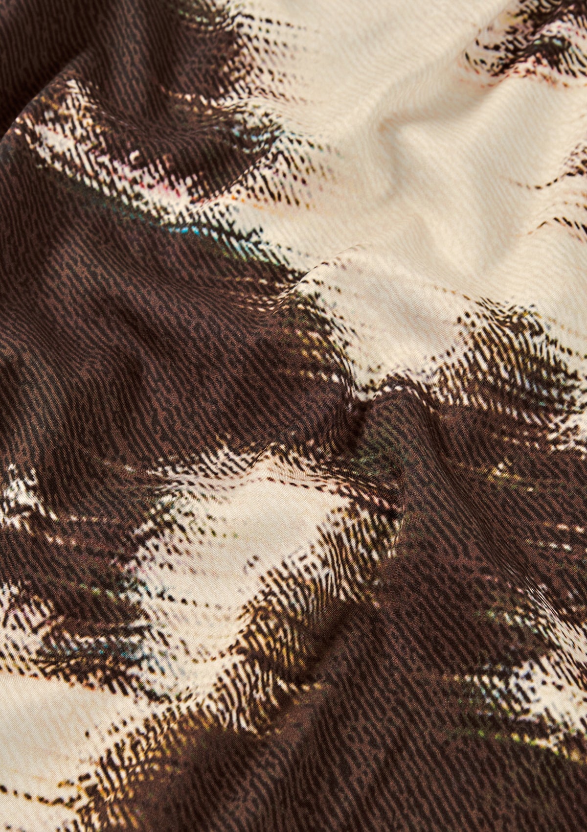 Damen Bluse aus Seide im Animal Print - Braunschattierungen Damen Kleid Psophia 