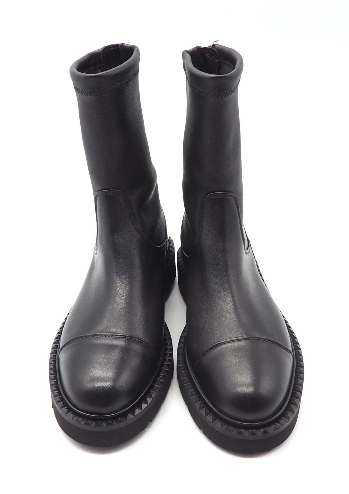 Damen Bootie aus Glattleder in Schwarz mit Stretchschaft & Profilsohle Damen Boots & Booties Kennel & Schmenger 