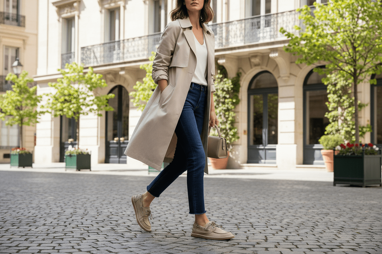 Damen Bootschuh in Nubukleder Sand - A-symmetrische Form Damen Loafers & Schnürer Pantanetti 
