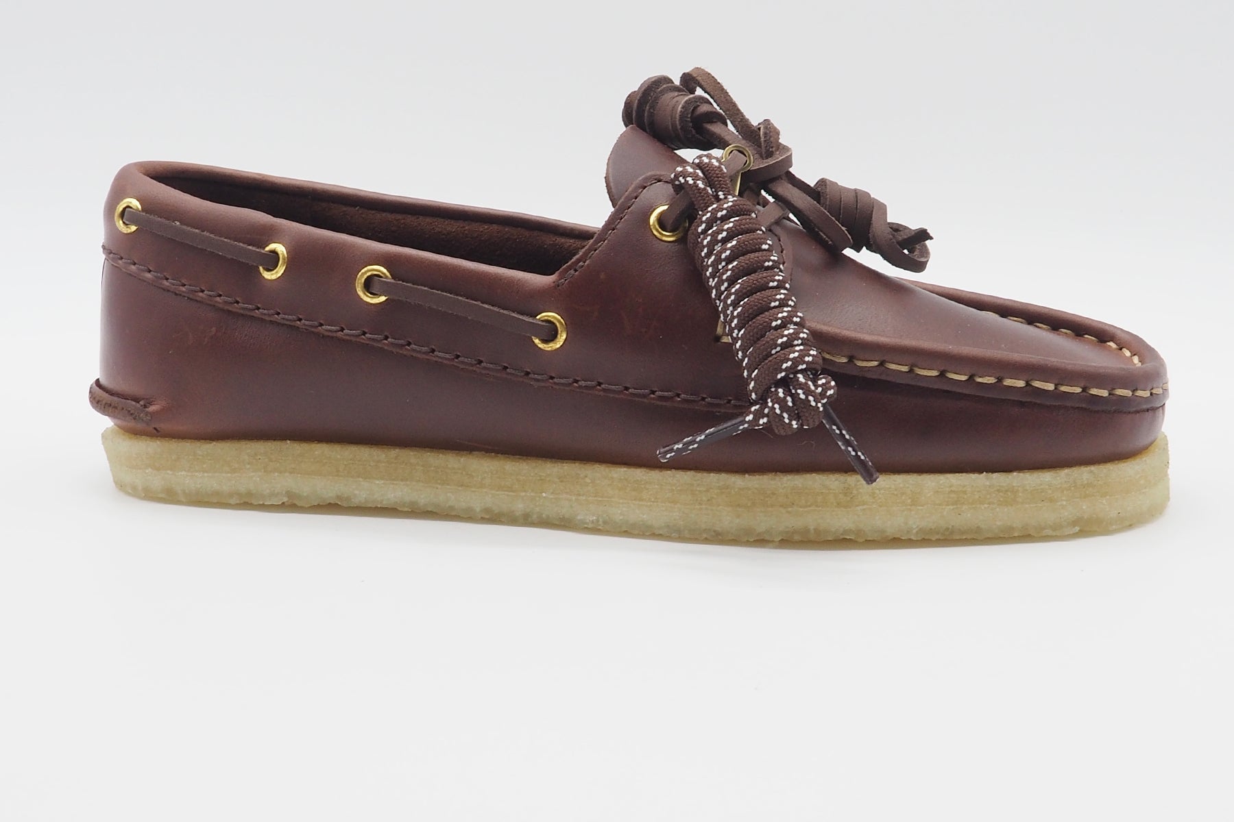 Damen Bootsschuh aus geöltem Leder in Braun mit Kreppsohle Damen Loafers & Schnürer Clarks Originals 