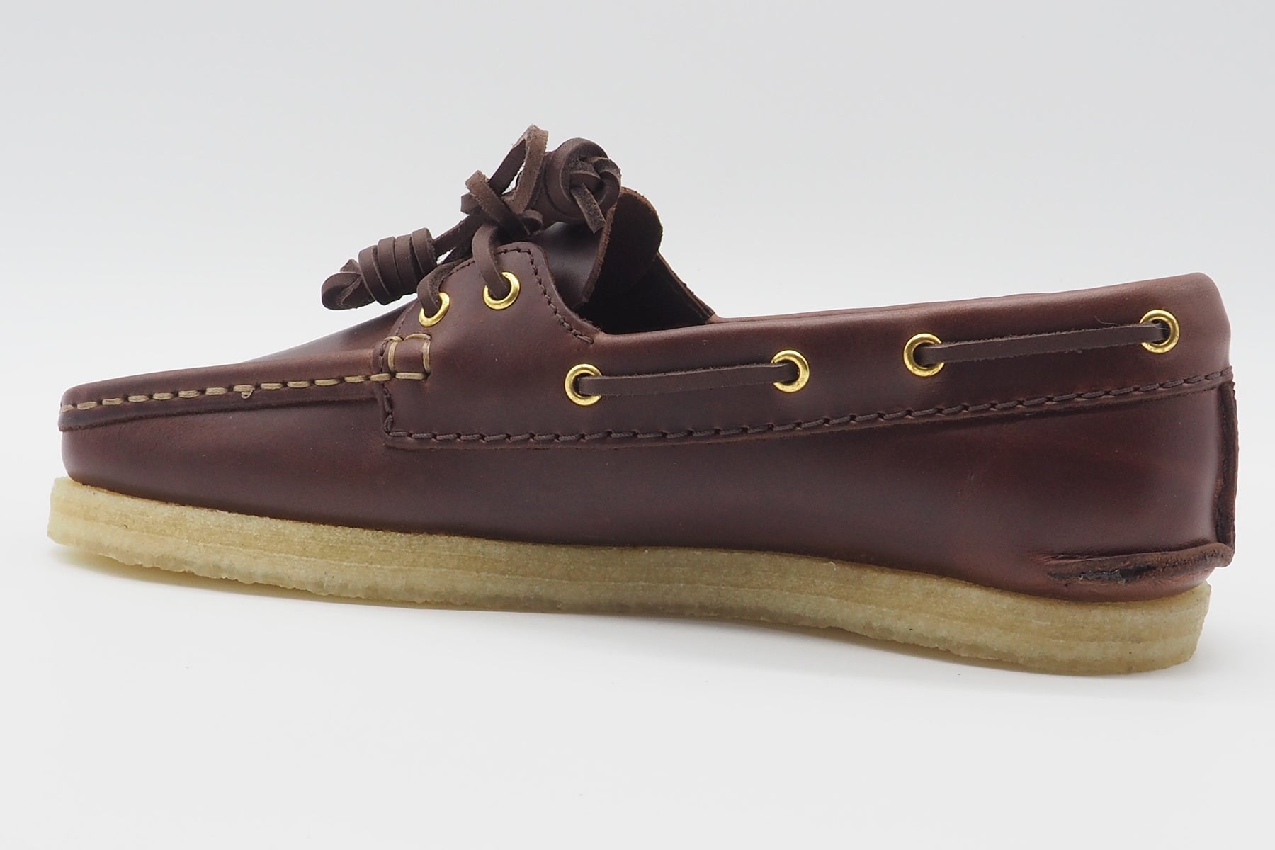 Damen Bootsschuh aus geöltem Leder in Braun mit Kreppsohle Damen Loafers & Schnürer Clarks Originals 