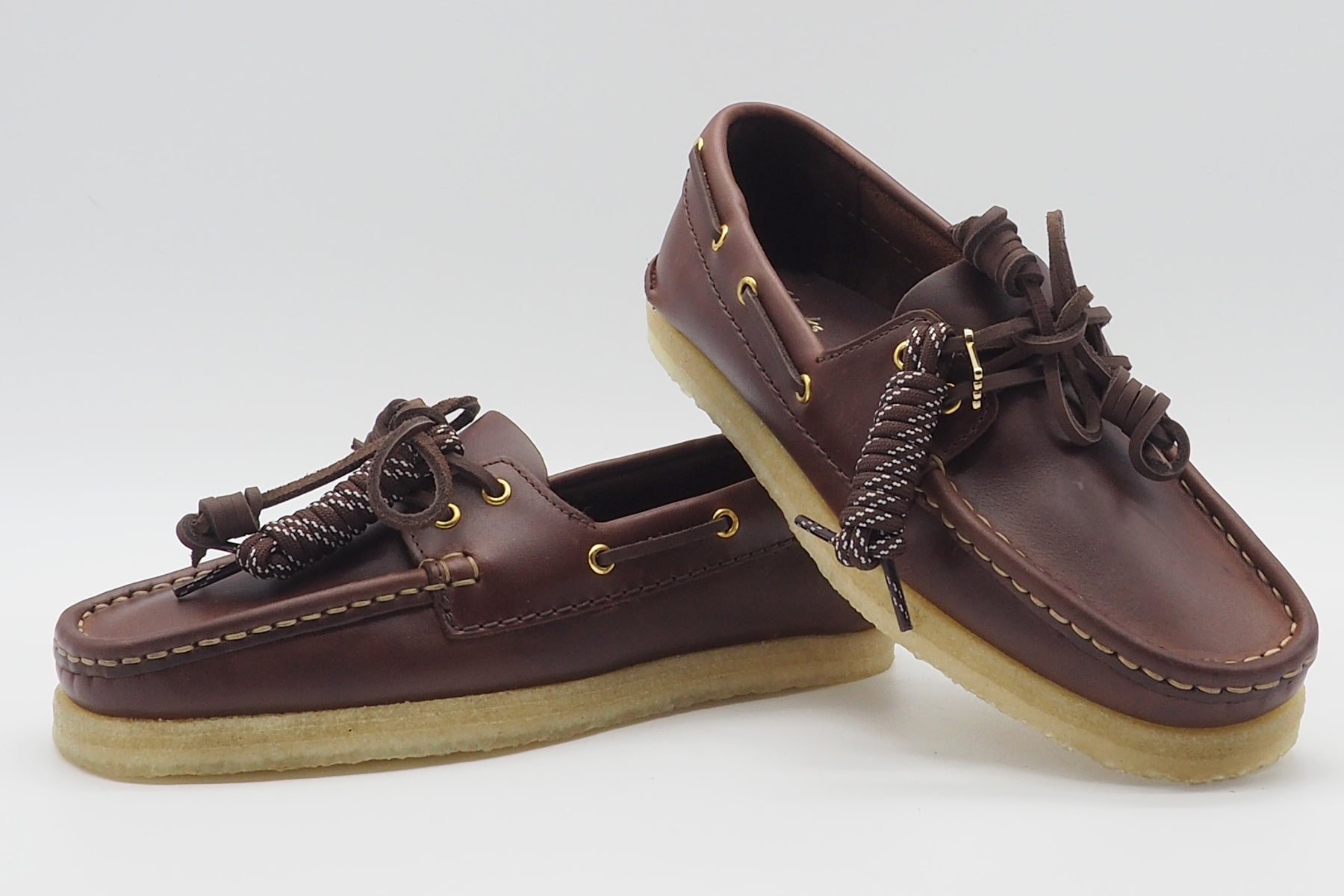 Damen Bootsschuh aus geöltem Leder in Braun mit Kreppsohle Damen Loafers & Schnürer Clarks Originals 