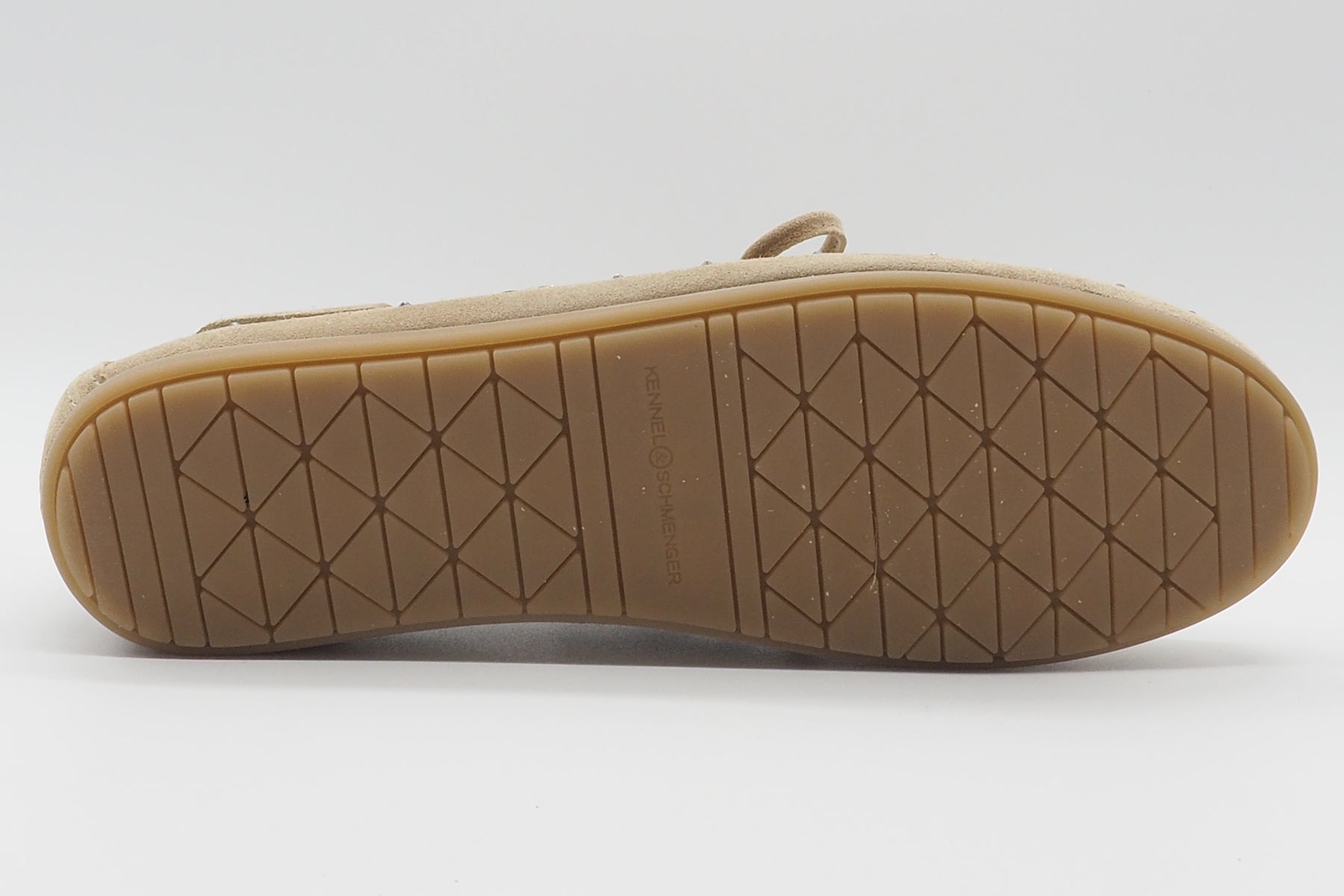 Damen Bootsschuh aus Veloursleder in Caramel und Strasssteinen Damen Loafers & Schnürer Kennel & Schmenger 