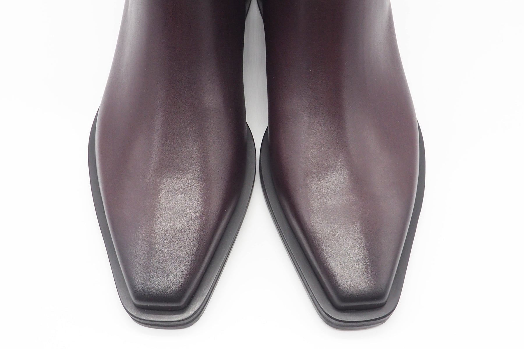 Damen Chelsea Stiefelette aus Leder in Bordeaux - Karreform Damen Stiefeletten Kennel & Schmenger 