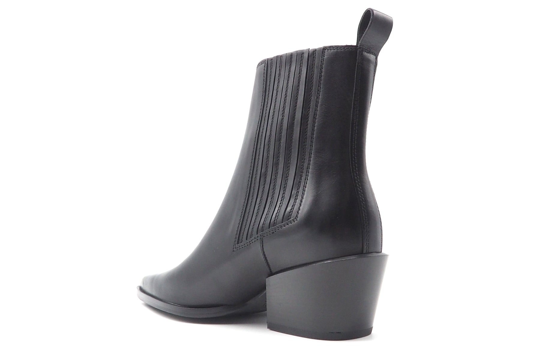 Damen Chelsea Stiefelette im Westernstil in Schwarz & Karreform Damen Stiefeletten Kennel & Schmenger 