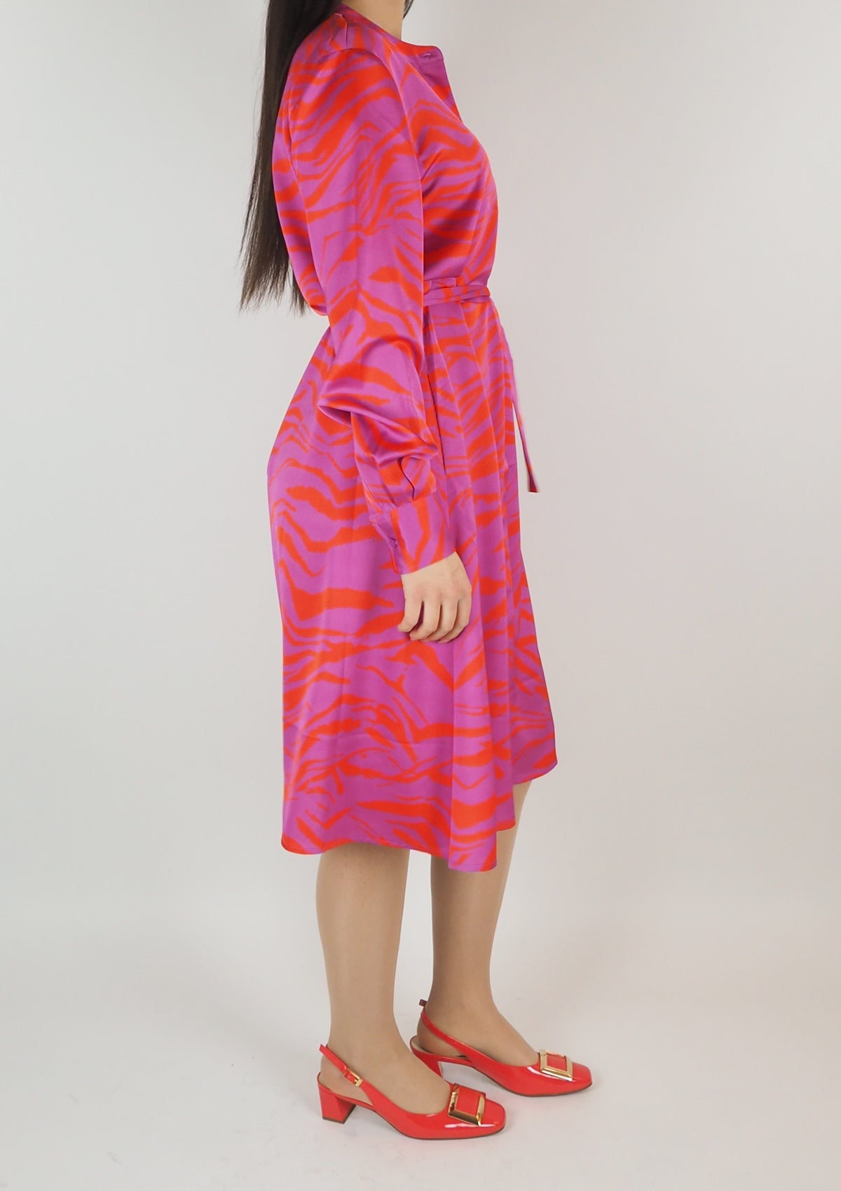 Damen Kleid aus Polyester in Pink & Rot Damen Kleid Anni Carlsson 
