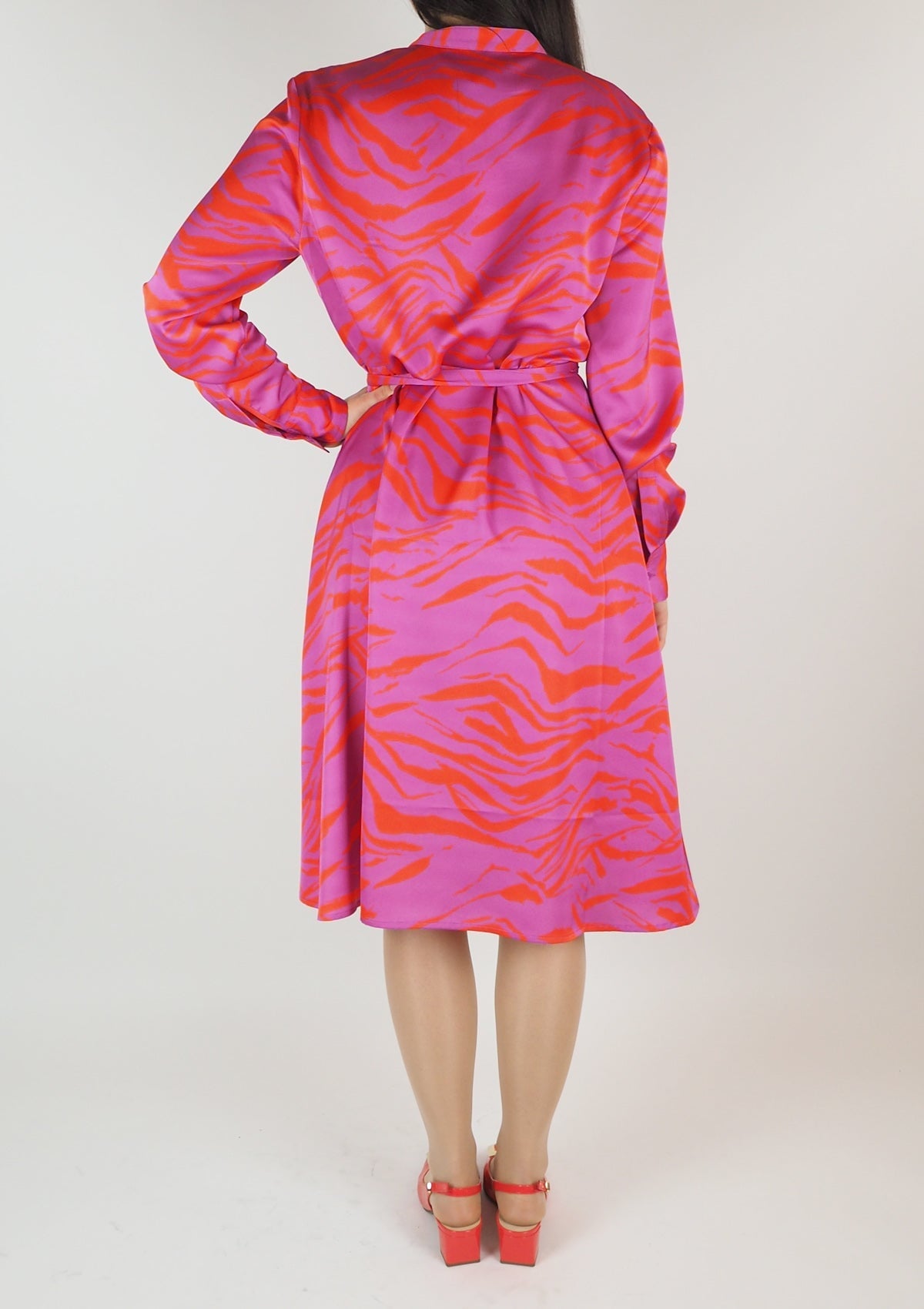 Damen Kleid aus Polyester in Pink & Rot Damen Kleid Anni Carlsson 