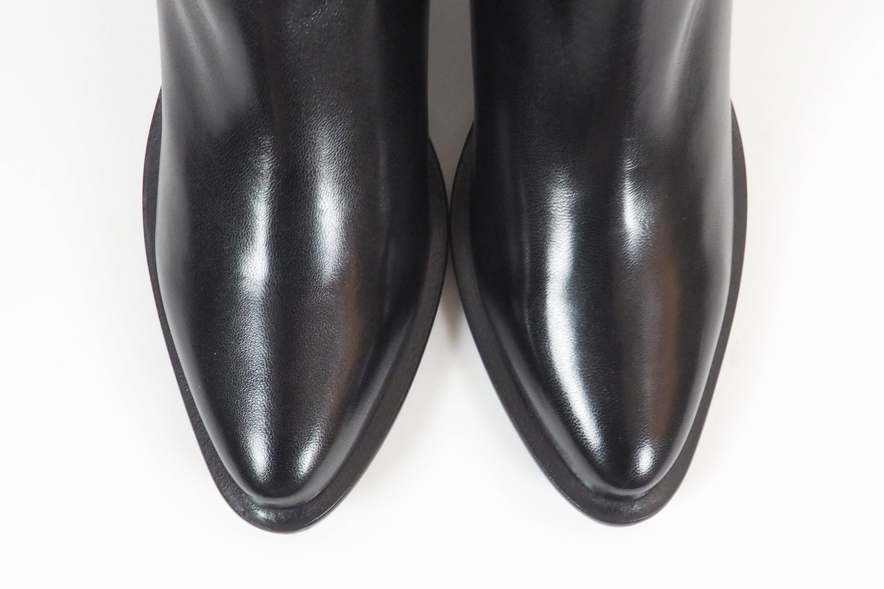 Damen Langschaftstiefel aus Nappalederstretch in Schwarz - Absatz 5cm Damen Stiefel Lorenzo Masiero 