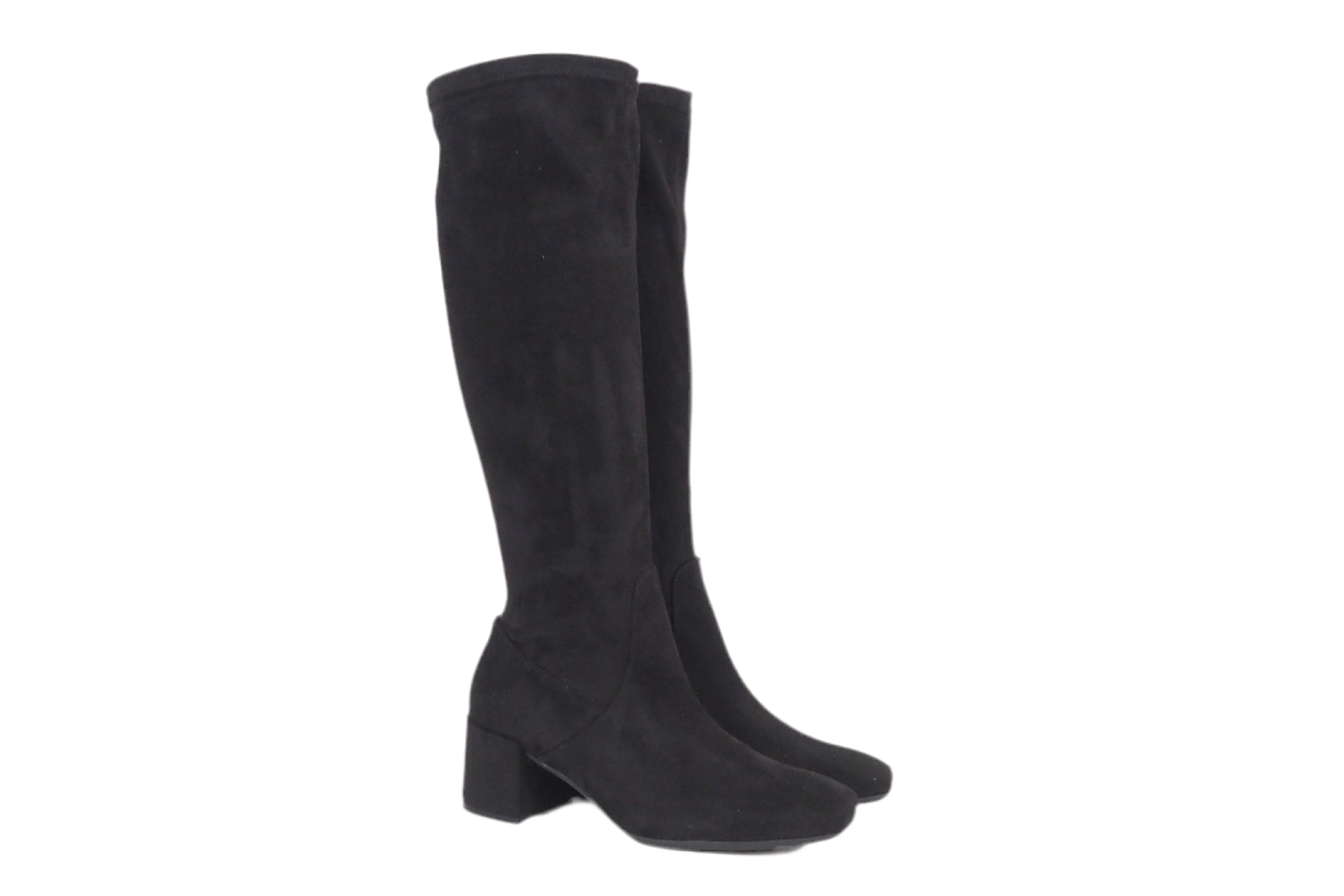 Damen Langschaftstiefel aus Veloursleder in Schwarz - Absatz 5cm Damen Stiefel Gabor 