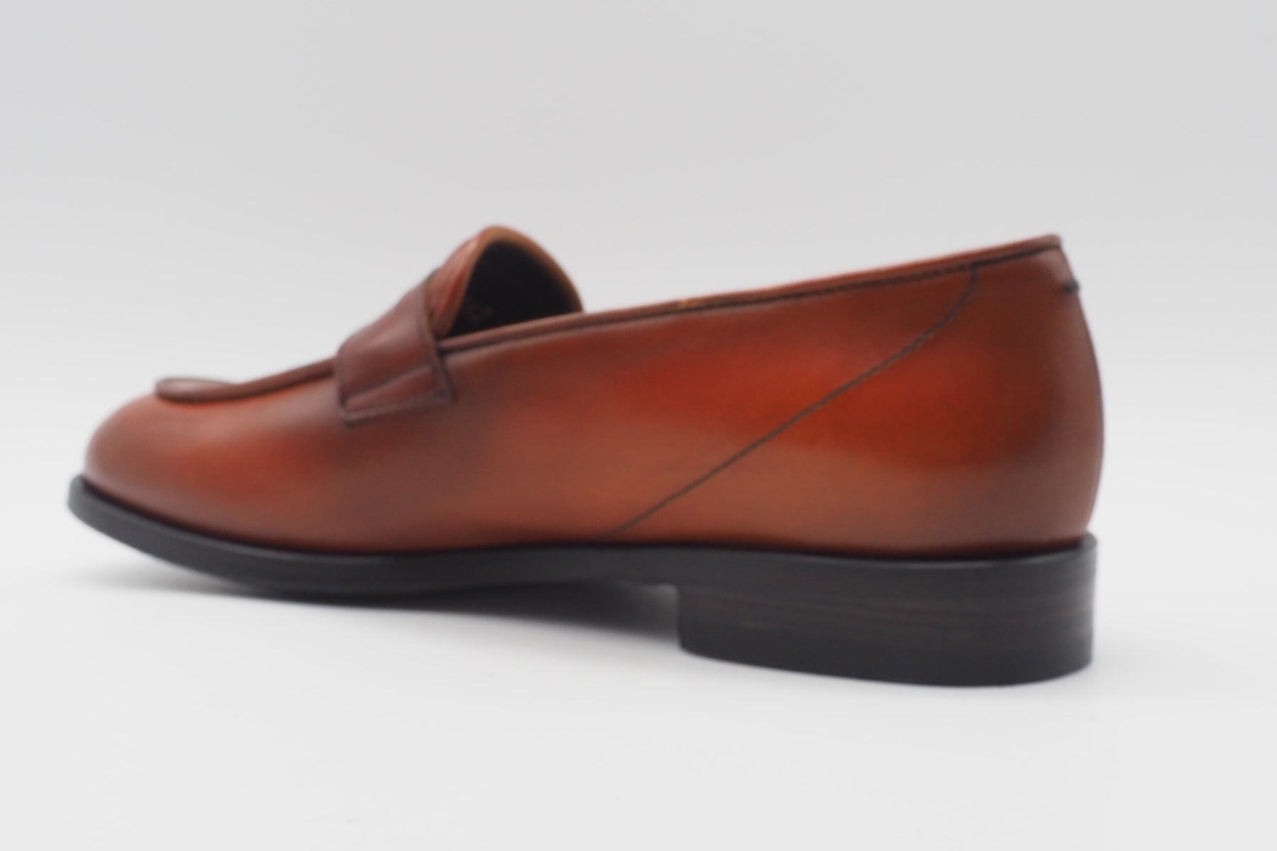 Damen Loafer aus Glattleder in Rost - Handverarbeitet Damen Loafers & Schnürer Pantanetti 