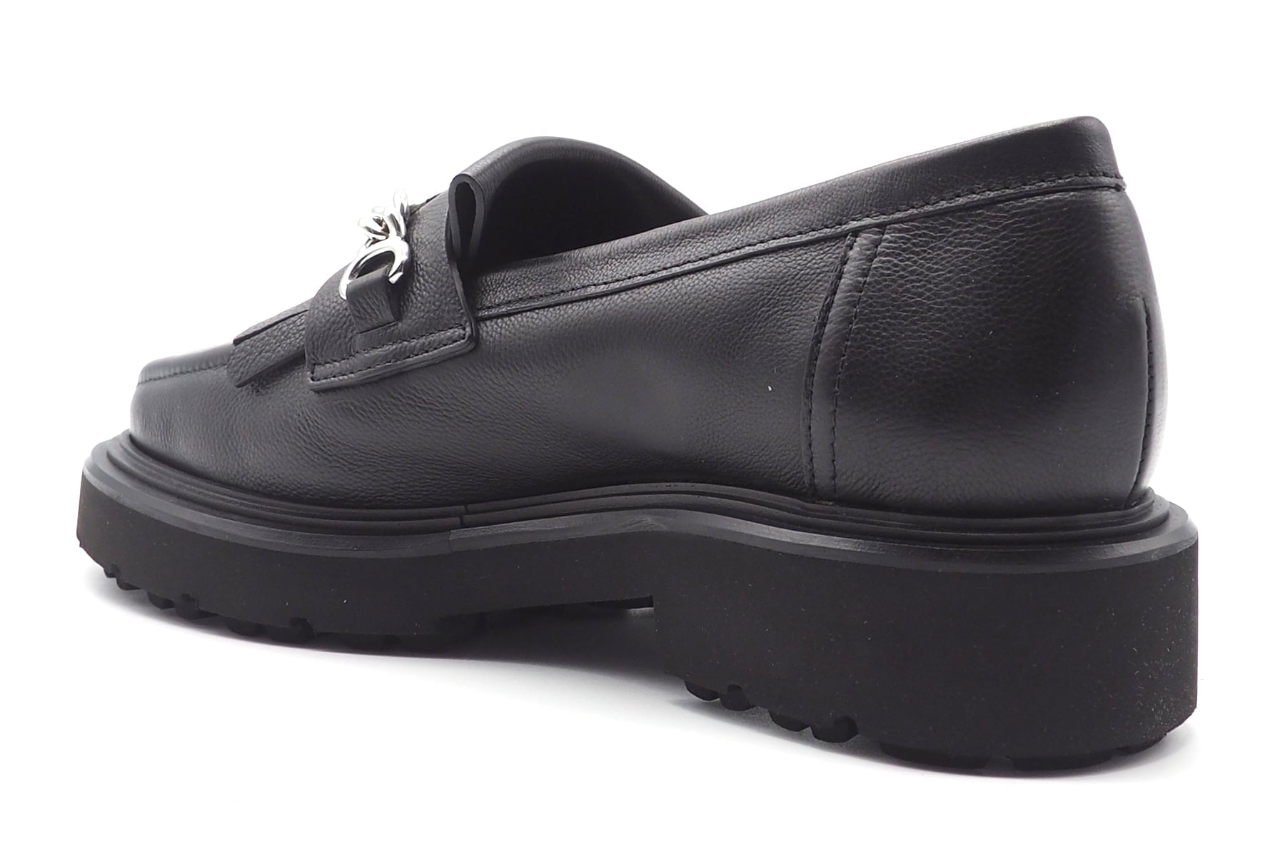 Damen Loafer aus Glattleder in Schwarz mit Fransen & Trense - 3cm - Mara Damen Loafers & Schnürer Kennel & Schmenger 