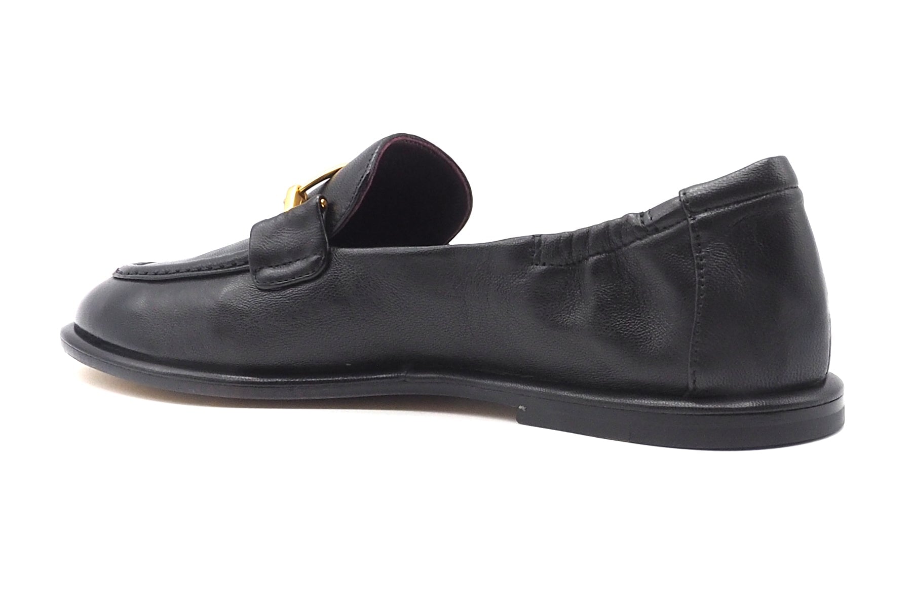 Damen Loafer aus handschuhweichem Leder in Schwarz - mit Schnalle Damen Loafers & Schnürer Pomme D'or 