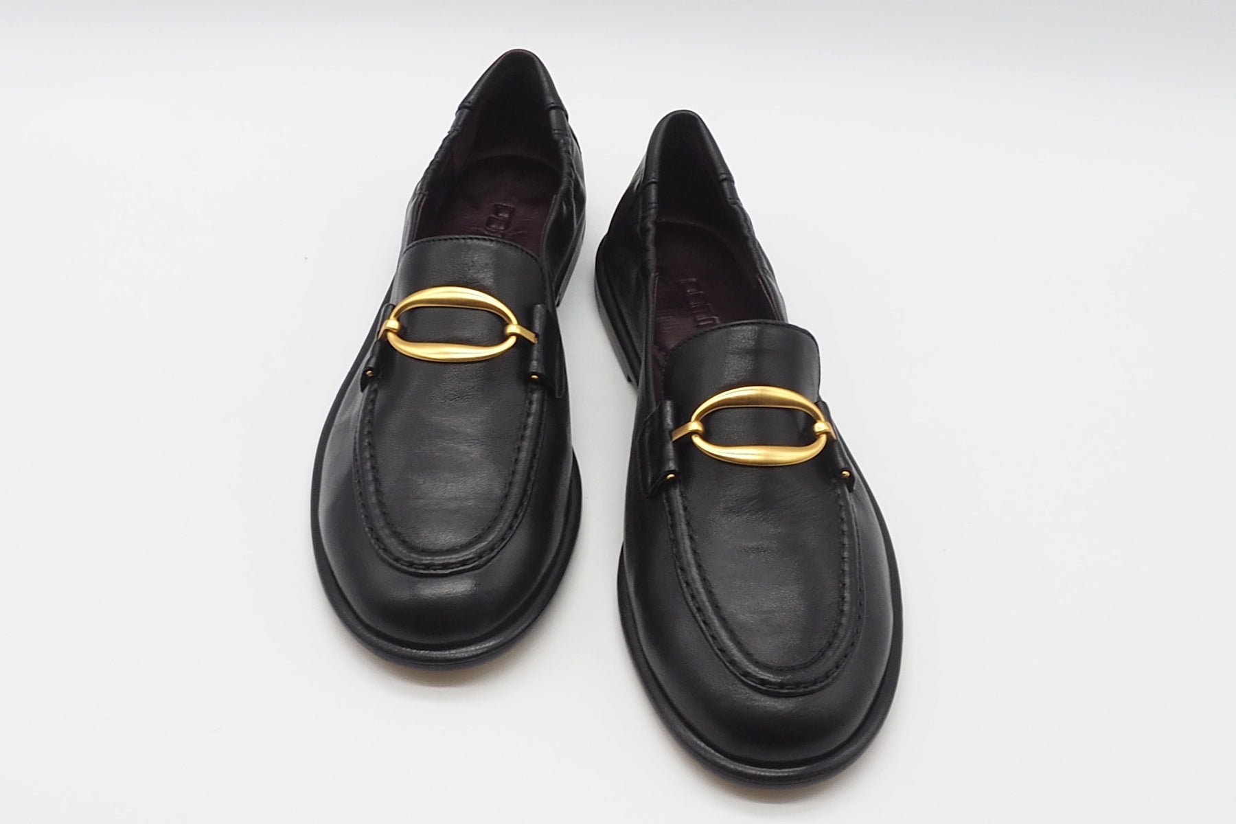 Damen Loafer aus handschuhweichem Leder in Schwarz - mit Schnalle Damen Loafers & Schnürer Pomme D'or 