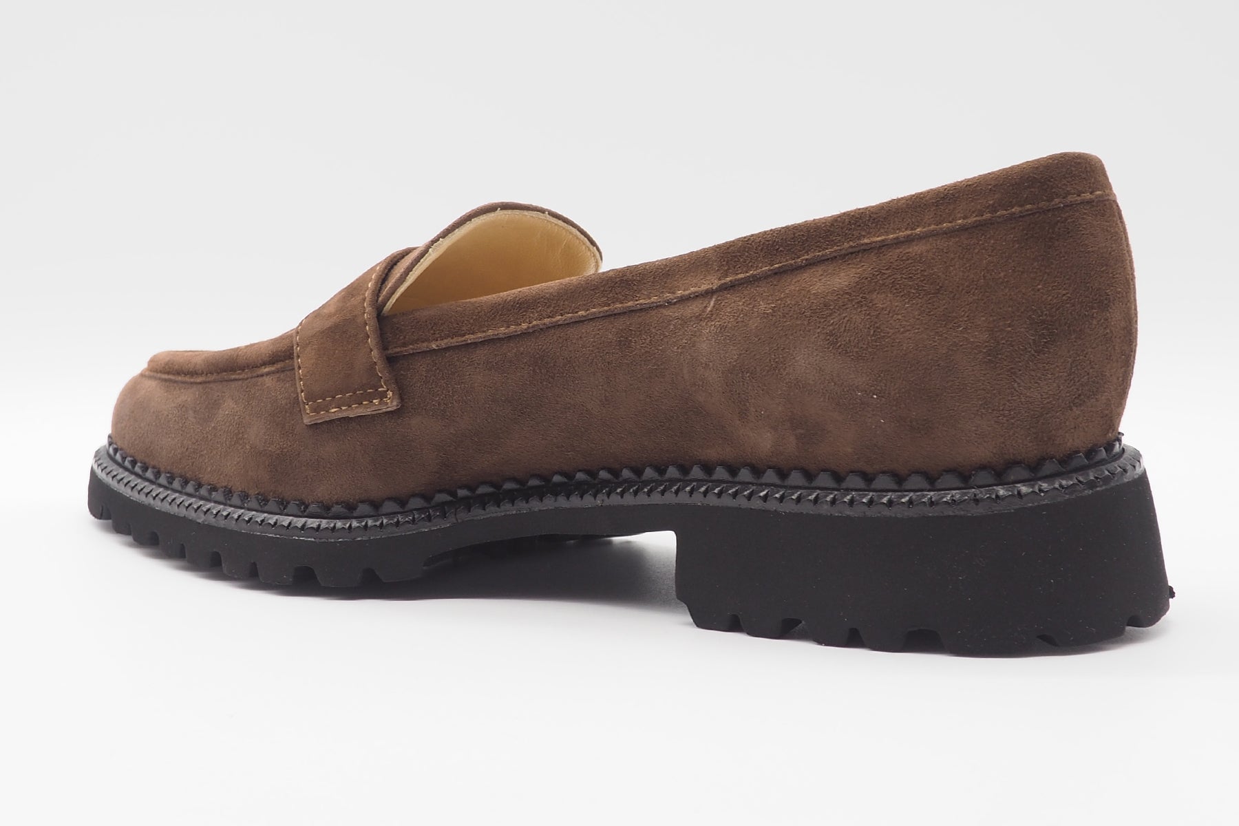 Damen Loafer aus Veloursleder in Braun mit Schnalle & Superleichtsohle Damen Loafers & Schnürer Brunate 