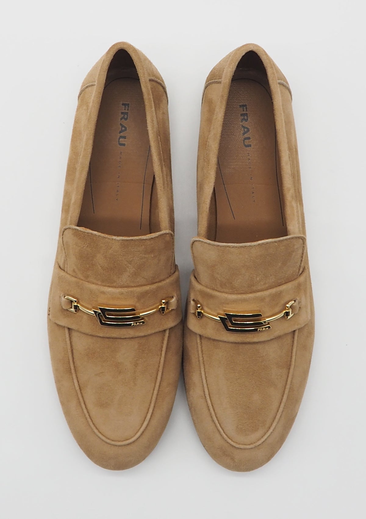 Damen Loafer aus Veloursleder in Hellbraun Damen Loafers & Schnürer Frau Verona 