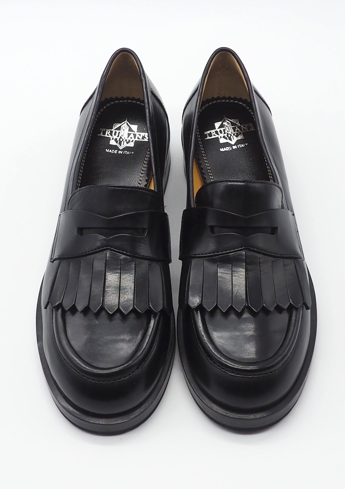 Damen Loafer mit Fransen aus Leder in Schwarz - Absatz 3 cm Damen Loafers & Schnürer Truman´s 