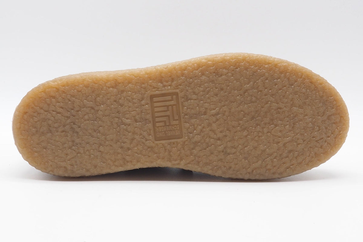 Damen-Moccasinschnürer aus Veloursleder in Braun mit Kreppsohlenoptik Damen Loafers & Schnürer Kennel & Schmenger 