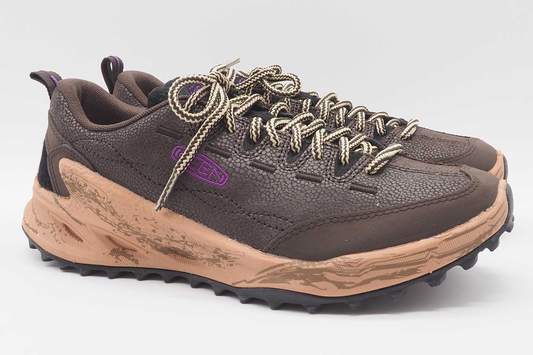 Damen Outdoor Sneaker aus Leder in Braun & Rosé - Jasper Zionic Damen Sneaker Keen 