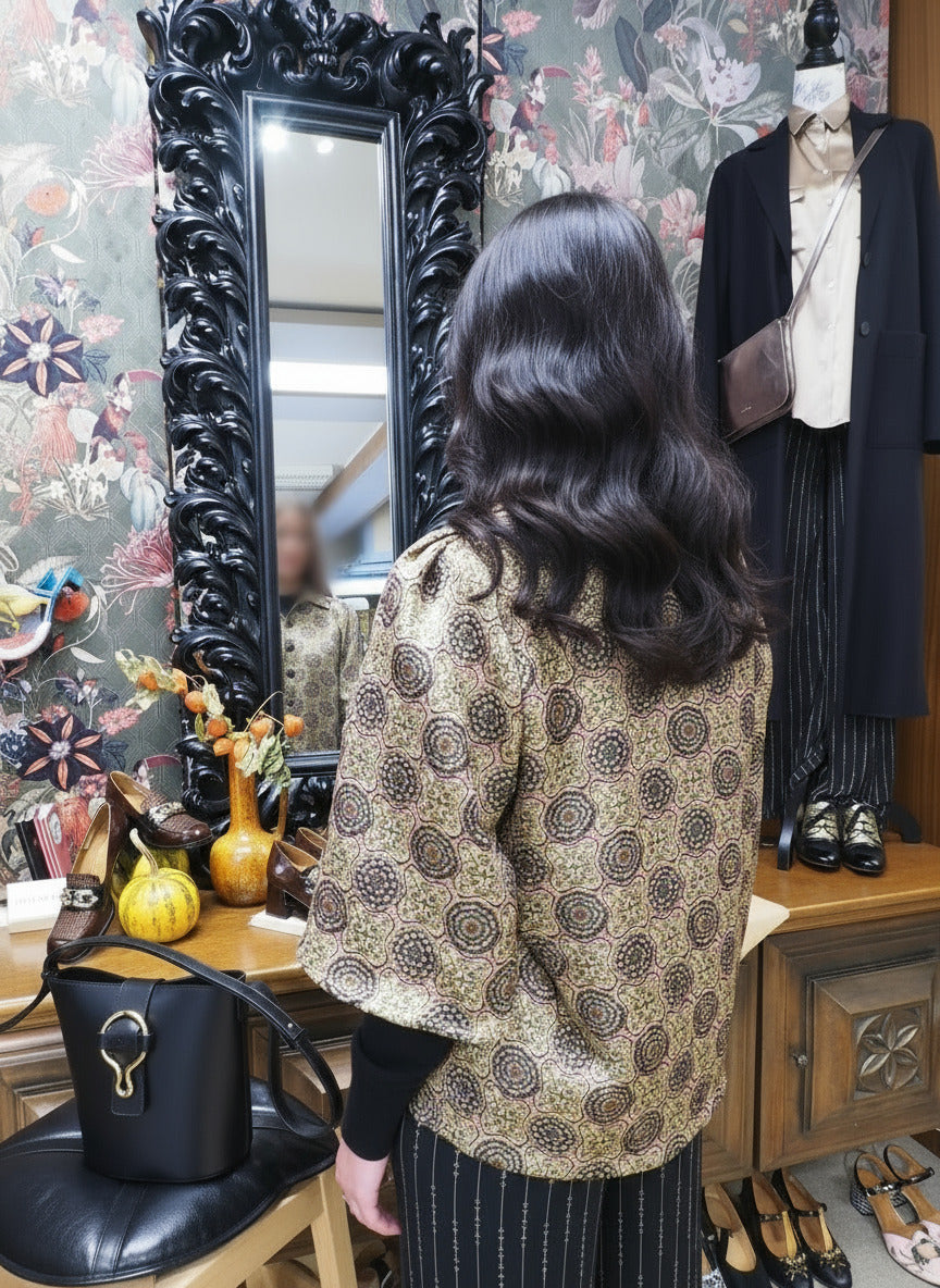 Damen Oversized Kurzarmjacke aus der Goldine von SIYU Damen Ready to wear Fashion SIYU 