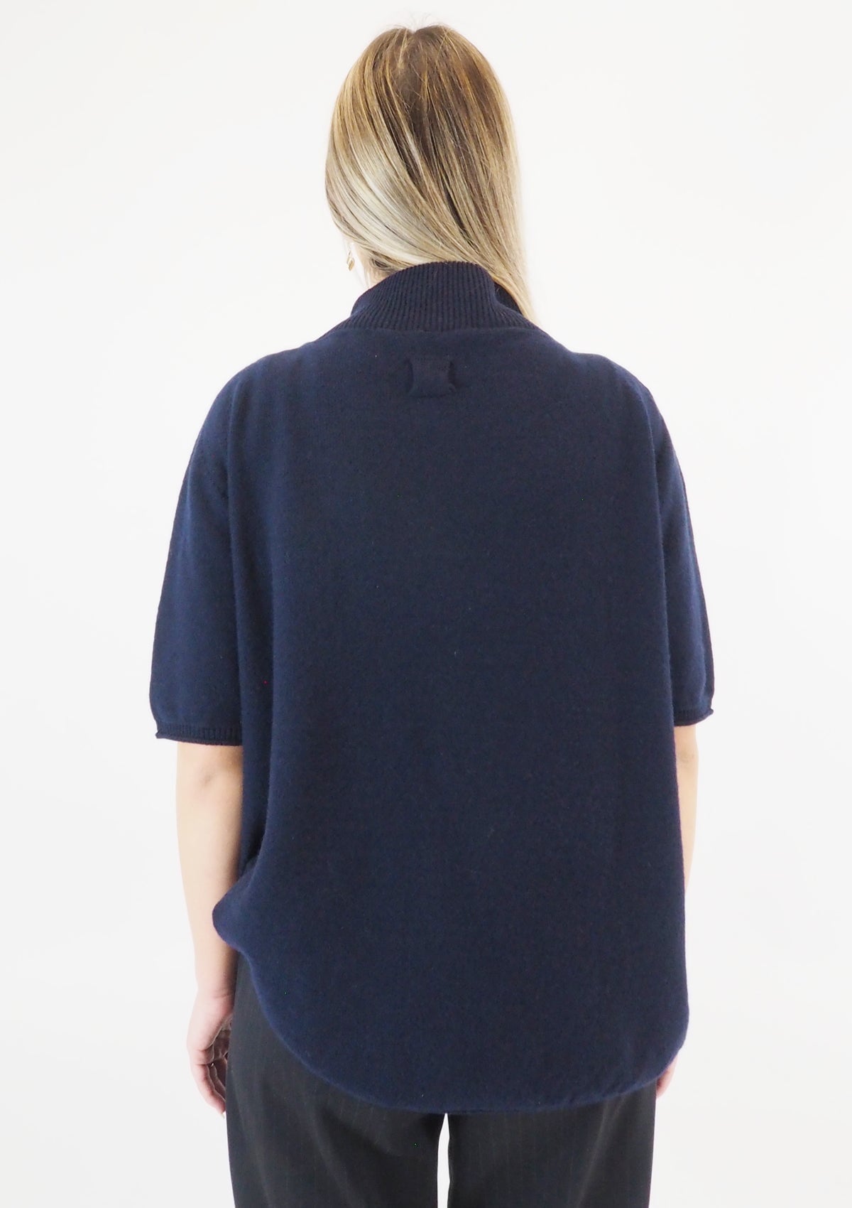 Damen Pullover aus Schurwolle in Blau Damen Ready to wear Fashion Hannes Roether 