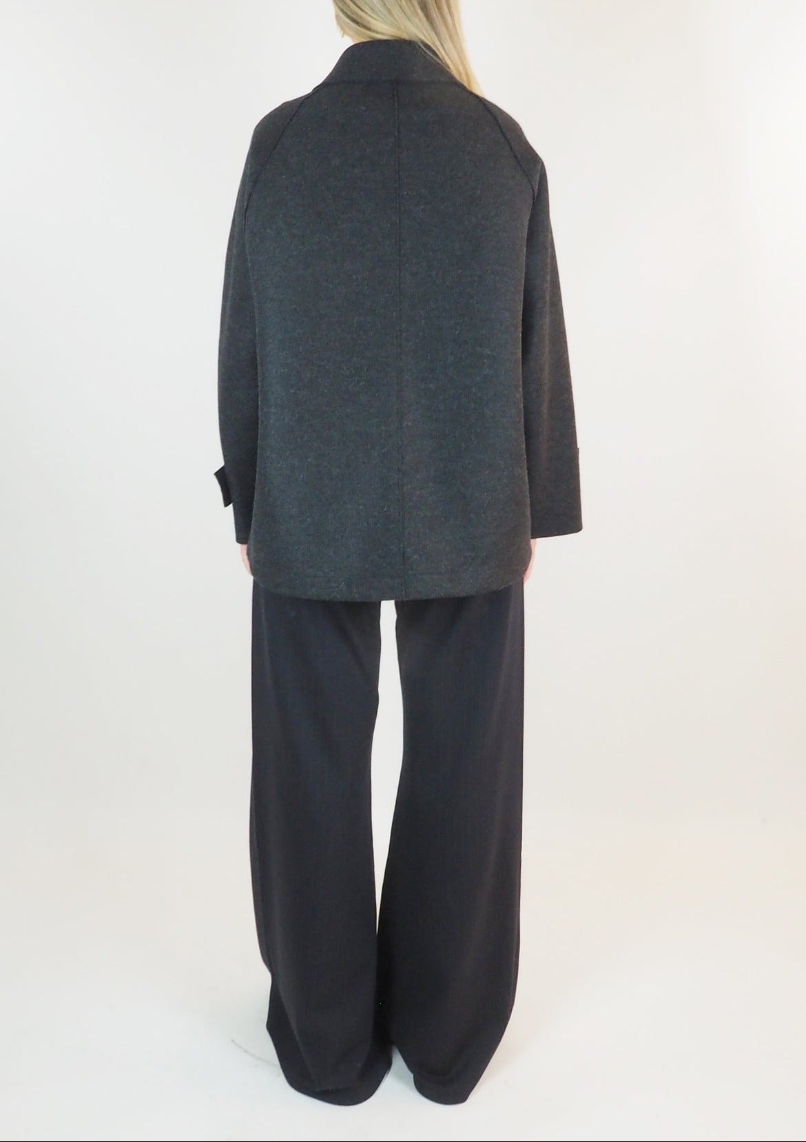 Damen Raglanjacke mit Steppfutter - Anthracite Damen Jacke Harris Wharf London 