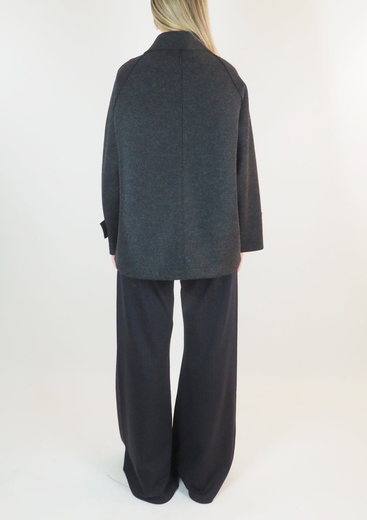 Damen Raglanjacke mit Steppfutter - Anthracite Damen Jacke Harris Wharf London 