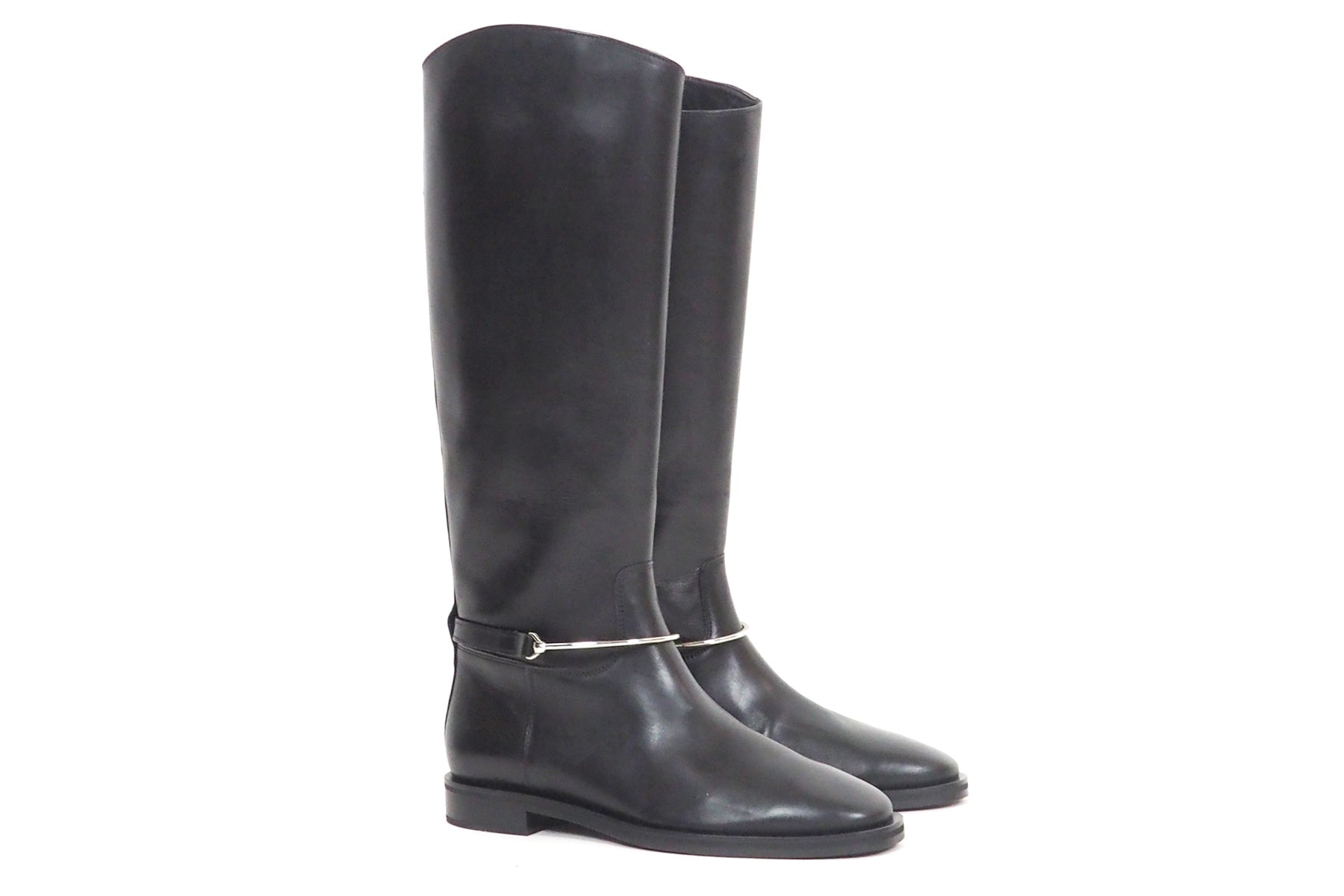 Damen Reitstiefel aus Glattleder in Schwarz - Absatz 3cm Damen Stiefel Kennel & Schmenger 