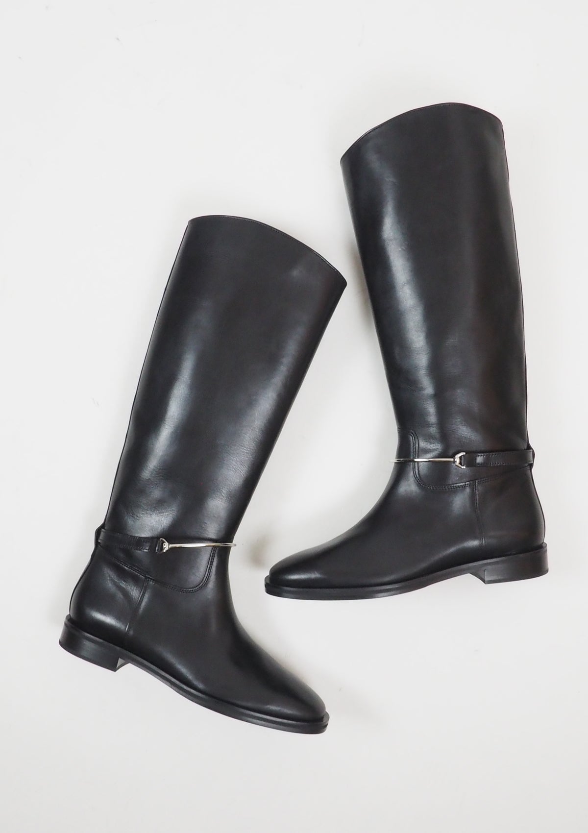 Damen Reitstiefel aus Glattleder in Schwarz - Absatz 3cm Damen Stiefel Kennel & Schmenger 