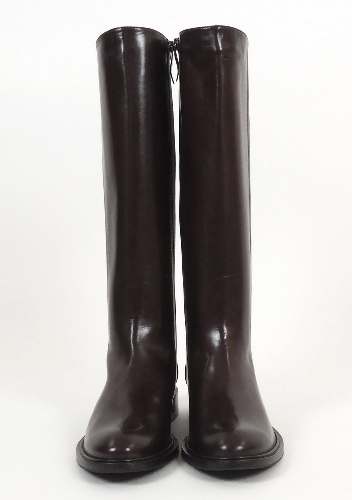 Damen Reitstiefel aus Nappaleder in Braun - Absatz 3cm Damen Stiefel Lorenzo Masiero 