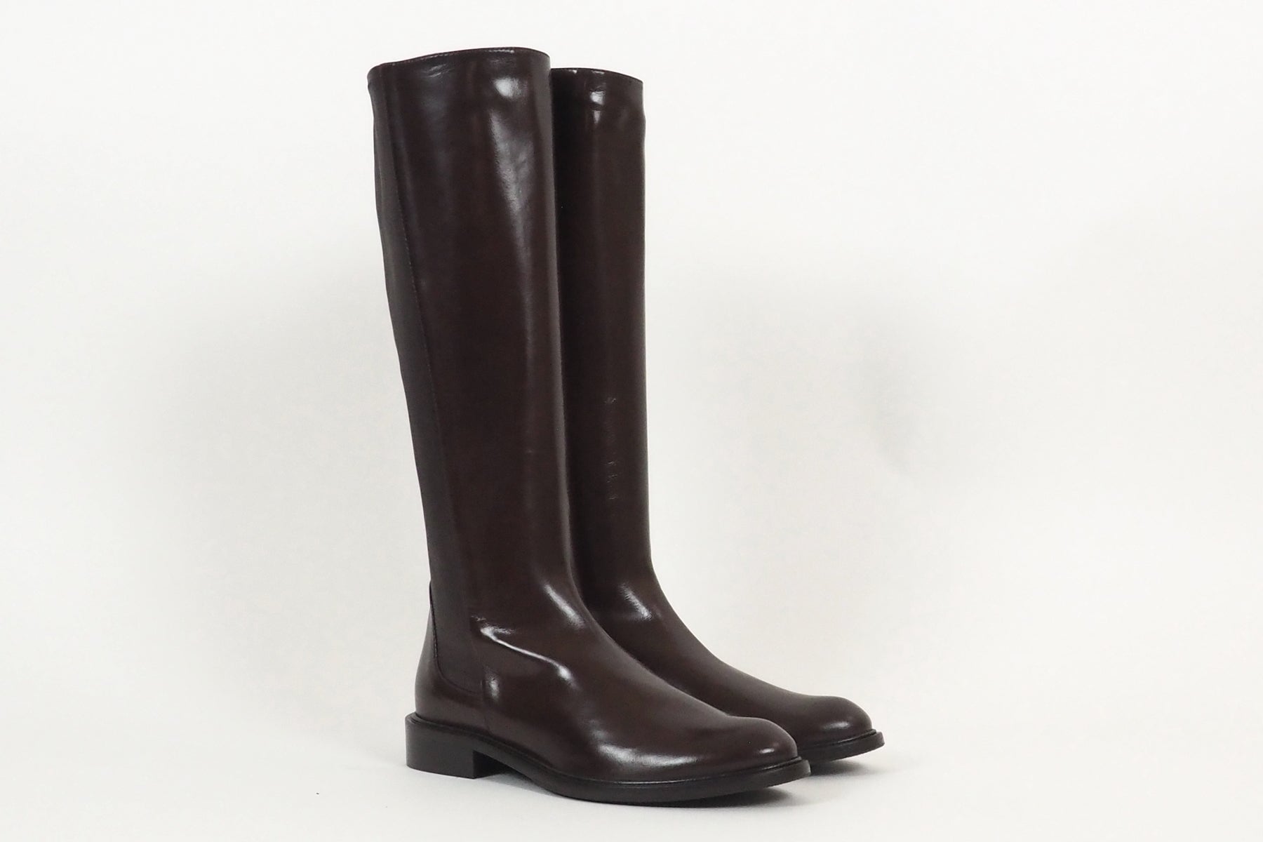 Damen Reitstiefel aus Nappaleder in Braun - Absatz 3cm Damen Stiefel Lorenzo Masiero 