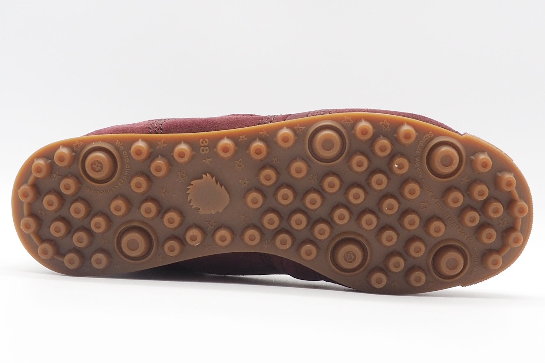 Damen Retro-Sneaker aus Veloursleder in Bordeaux - Stardust Damen Sneaker Satorisan 