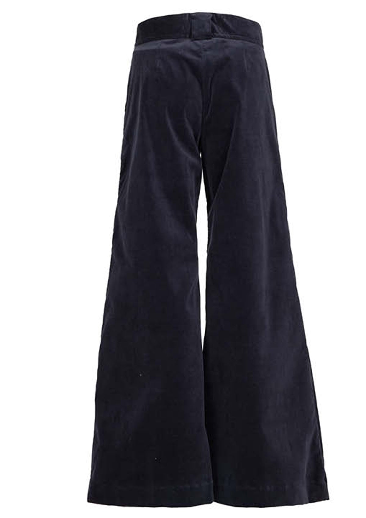 Damen Samthose im Schlaghosenstil in Blau Damen Ready to wear Fashion Hannes Roether 