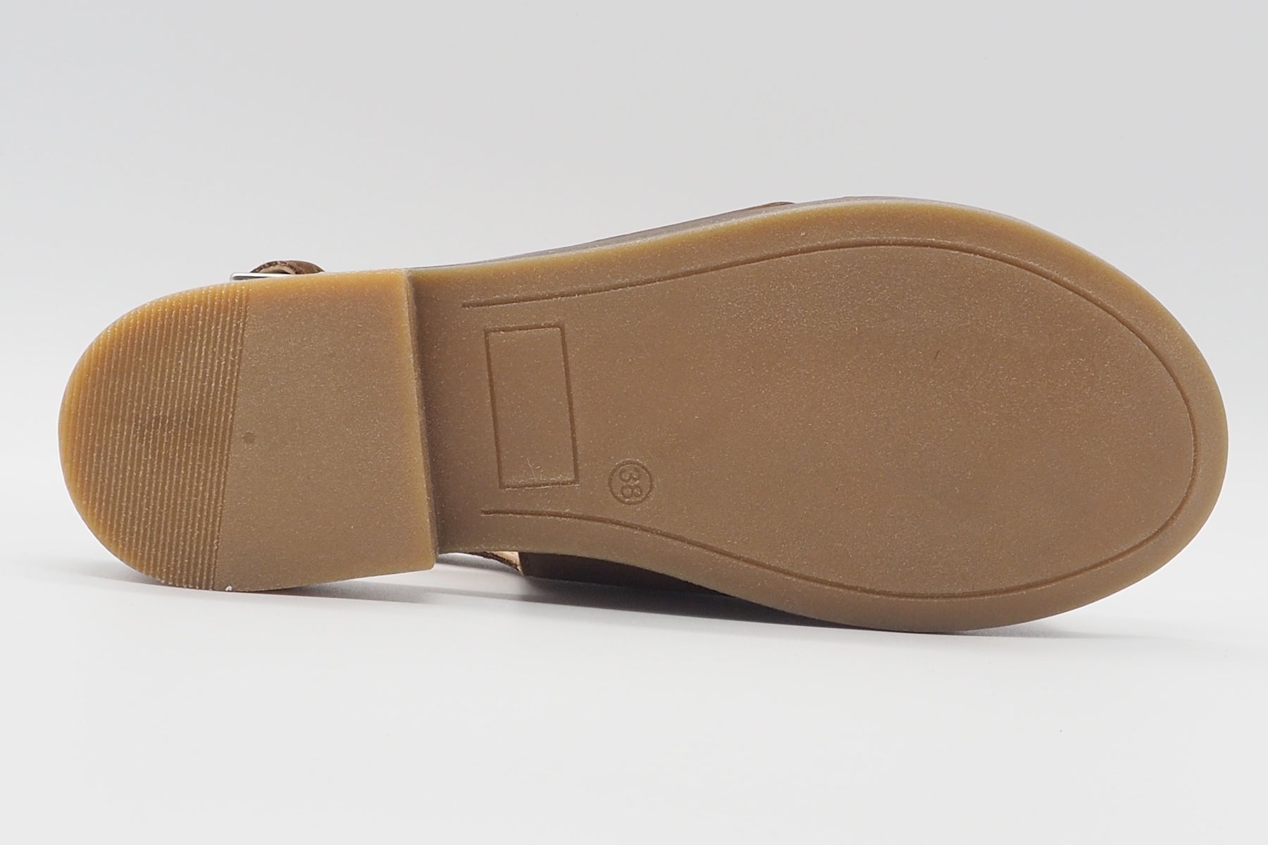 Damen Sandale aus softem Nubukleder in Braun - 1,5 cm Absatz Damen Sandalen Werner 